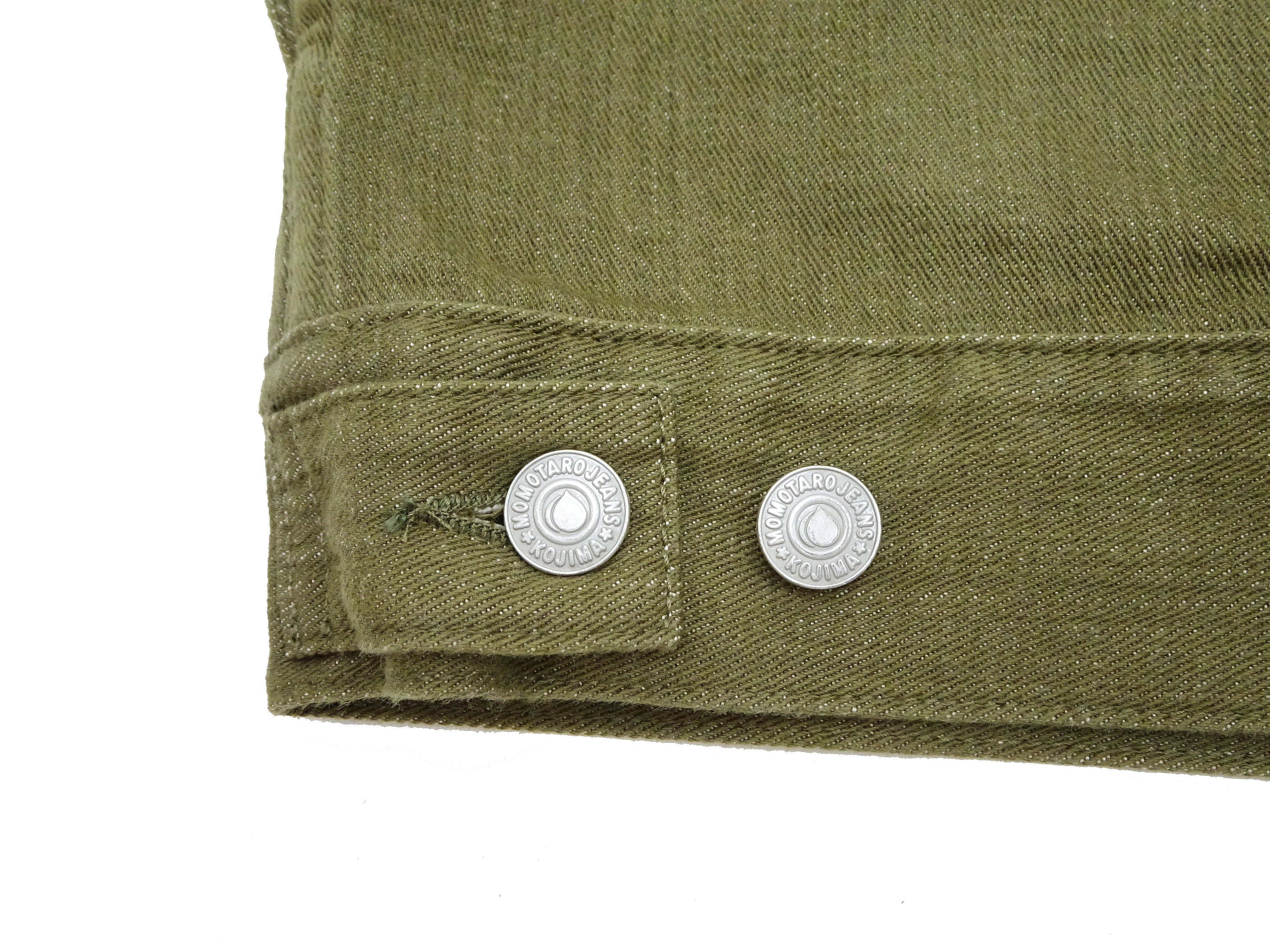 Momotaro Jeans Green Denim Jacket Men's Casual Type 2 Style 10.5oz Lightweight Jean Jacket MXGJ1003 - Image 13