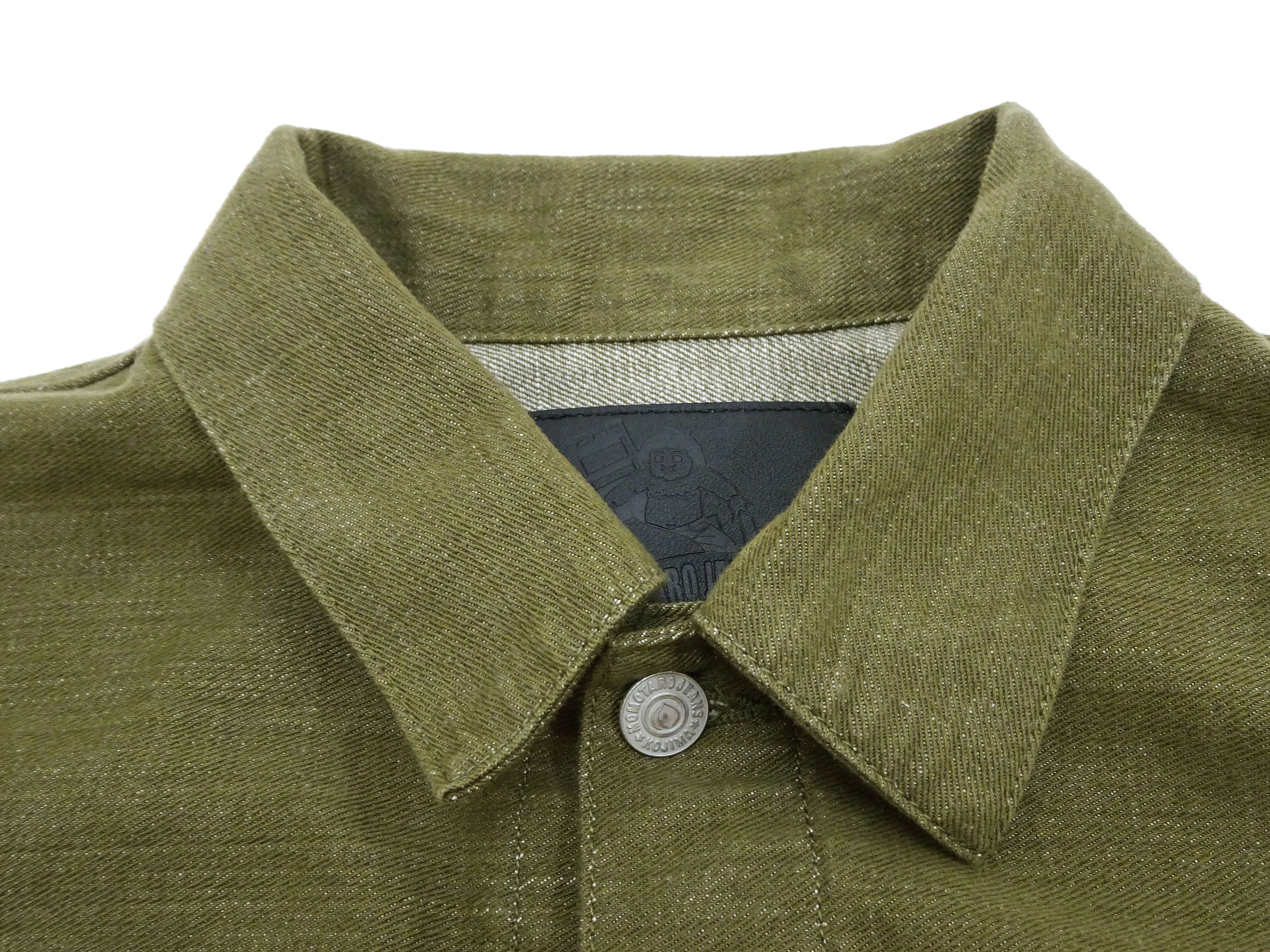 Momotaro Jeans Green Denim Jacket Men's Casual Type 2 Style 10.5oz Lightweight Jean Jacket MXGJ1003 - Image 9