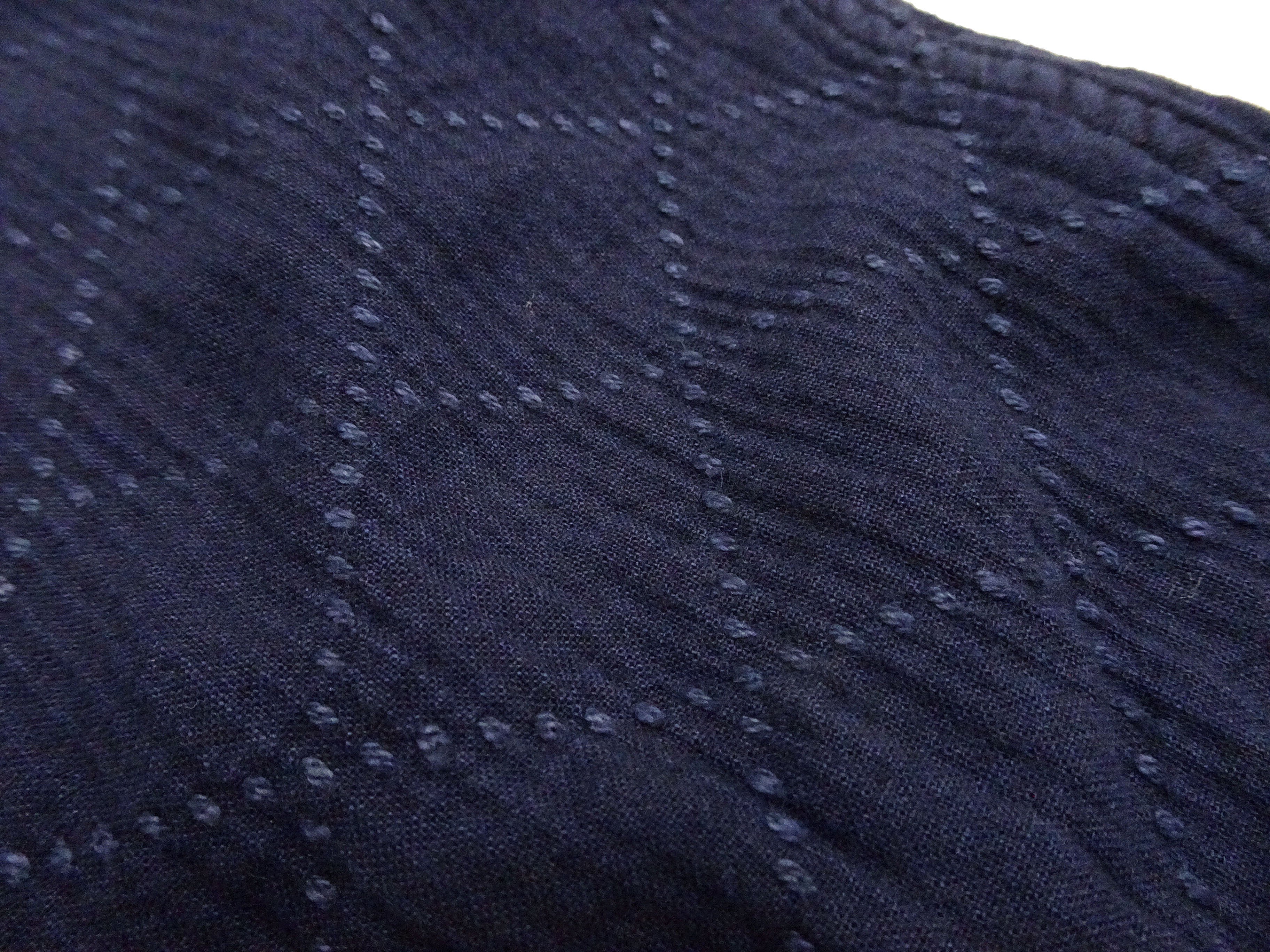 Momotaro Jeans Indigo Sashiko Shirt Men's Casual Japanese Style Long Sleeve Button Up Shirt MXLS1028 - Image 9