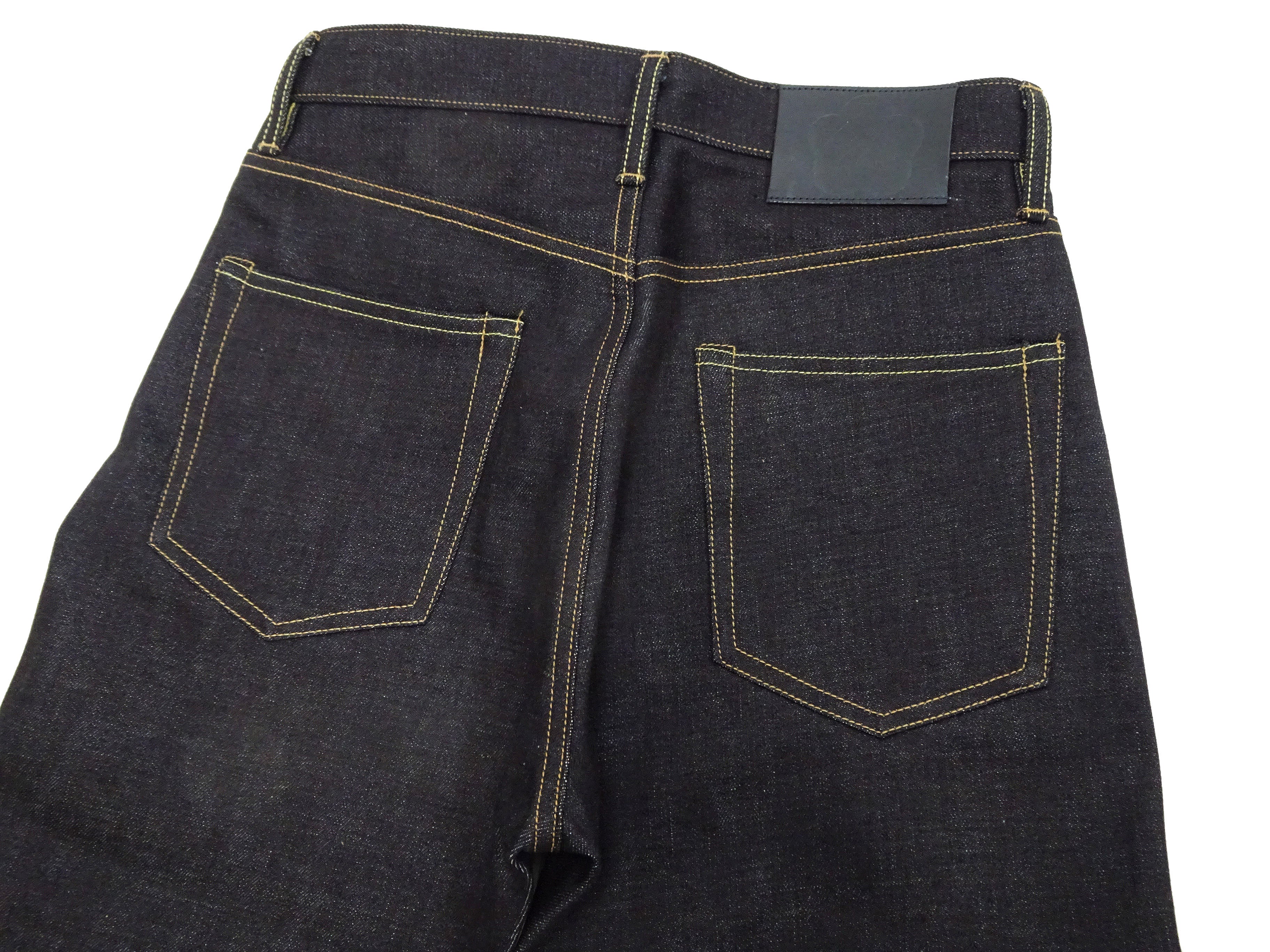 Momotaro Jeans Men's Loose Fit Jeans #100 14.7oz. Zimbabwean Cotton Deep Indigo Denim Jean Pants MMJB0100 Sanforized, Unwashed Finish - Image 11