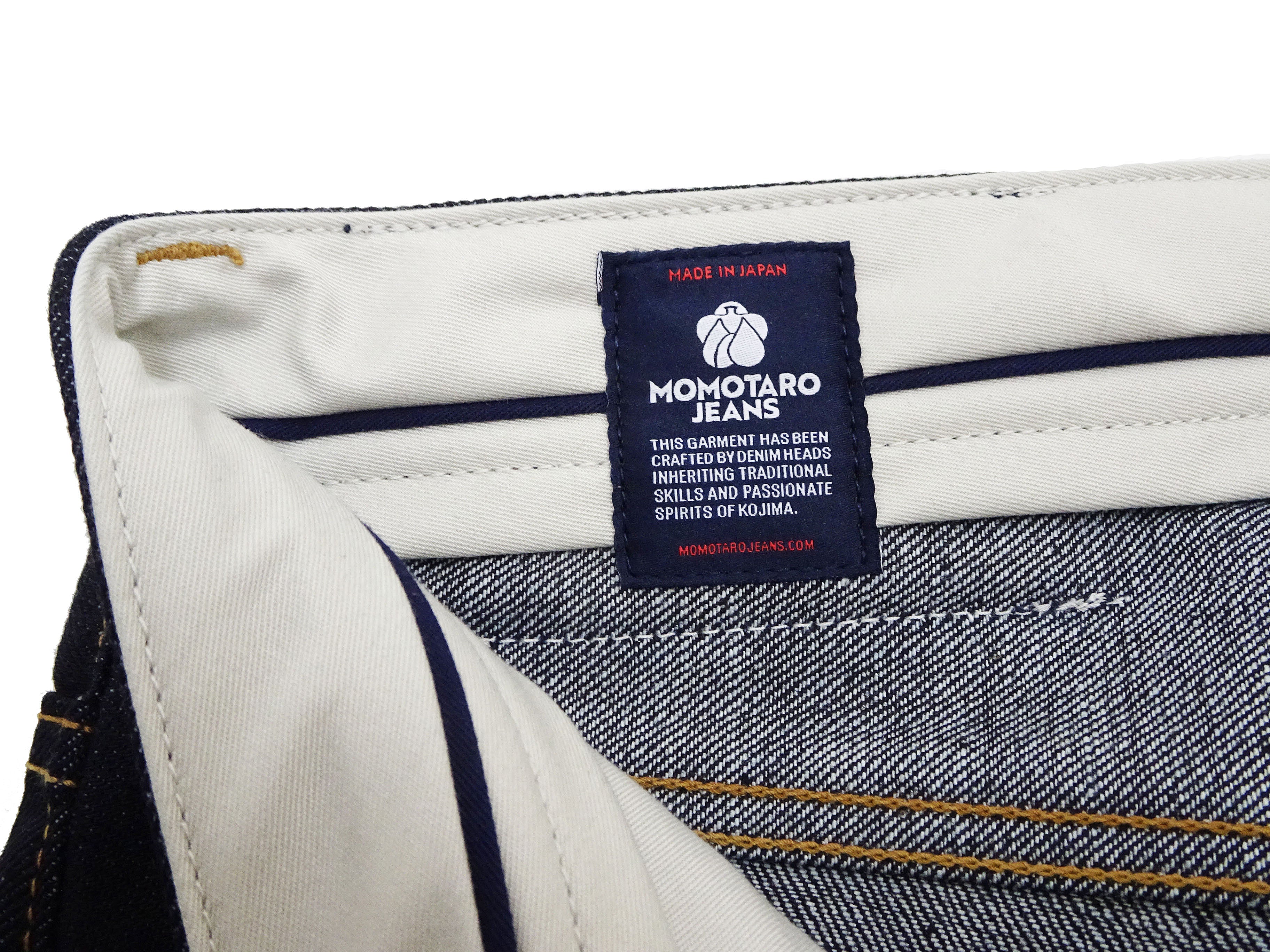 Momotaro Jeans Men's Loose Fit Jeans #100 14.7oz. Zimbabwean Cotton Deep Indigo Denim Jean Pants MMJB0100 Sanforized, Unwashed Finish - Image 14