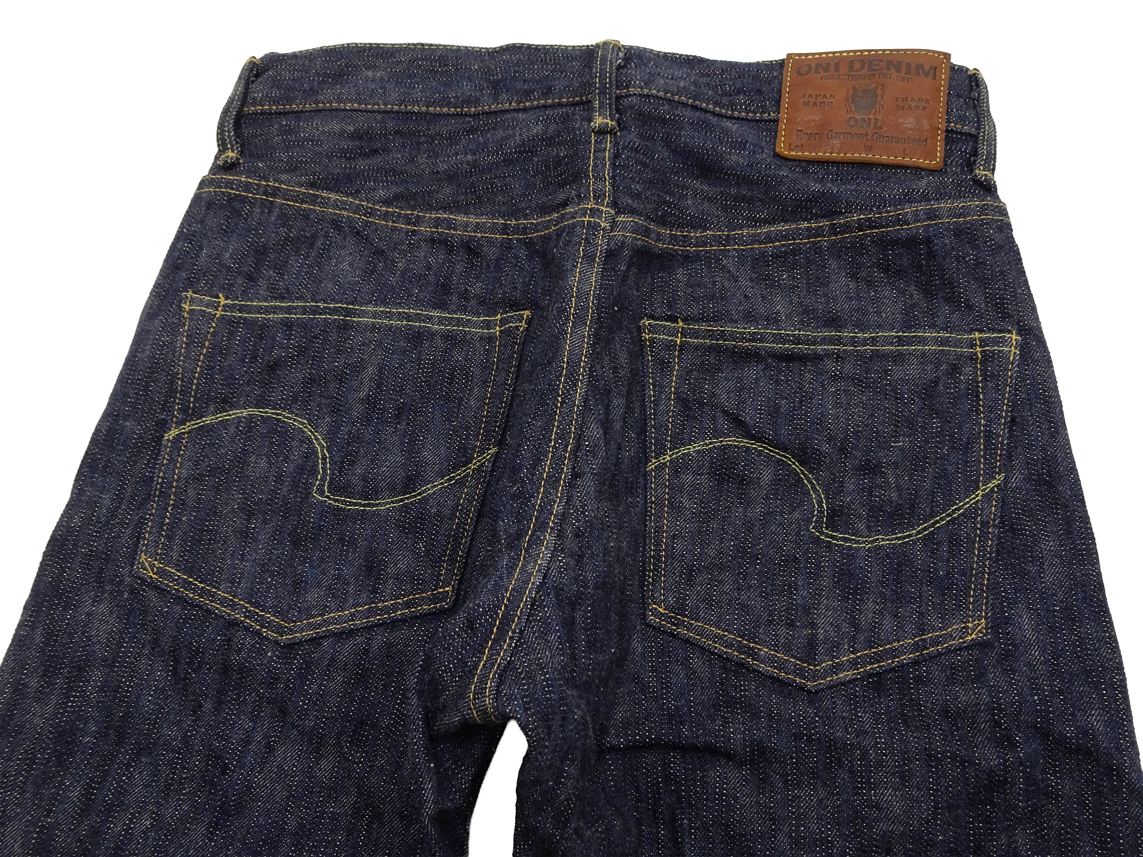 ONI Denim Men's 16oz Natural Indigo Selvedge Jeans - Regular Straight Fit, Button Fly, Made in Japan (ONI270-Onikase) - Image 12