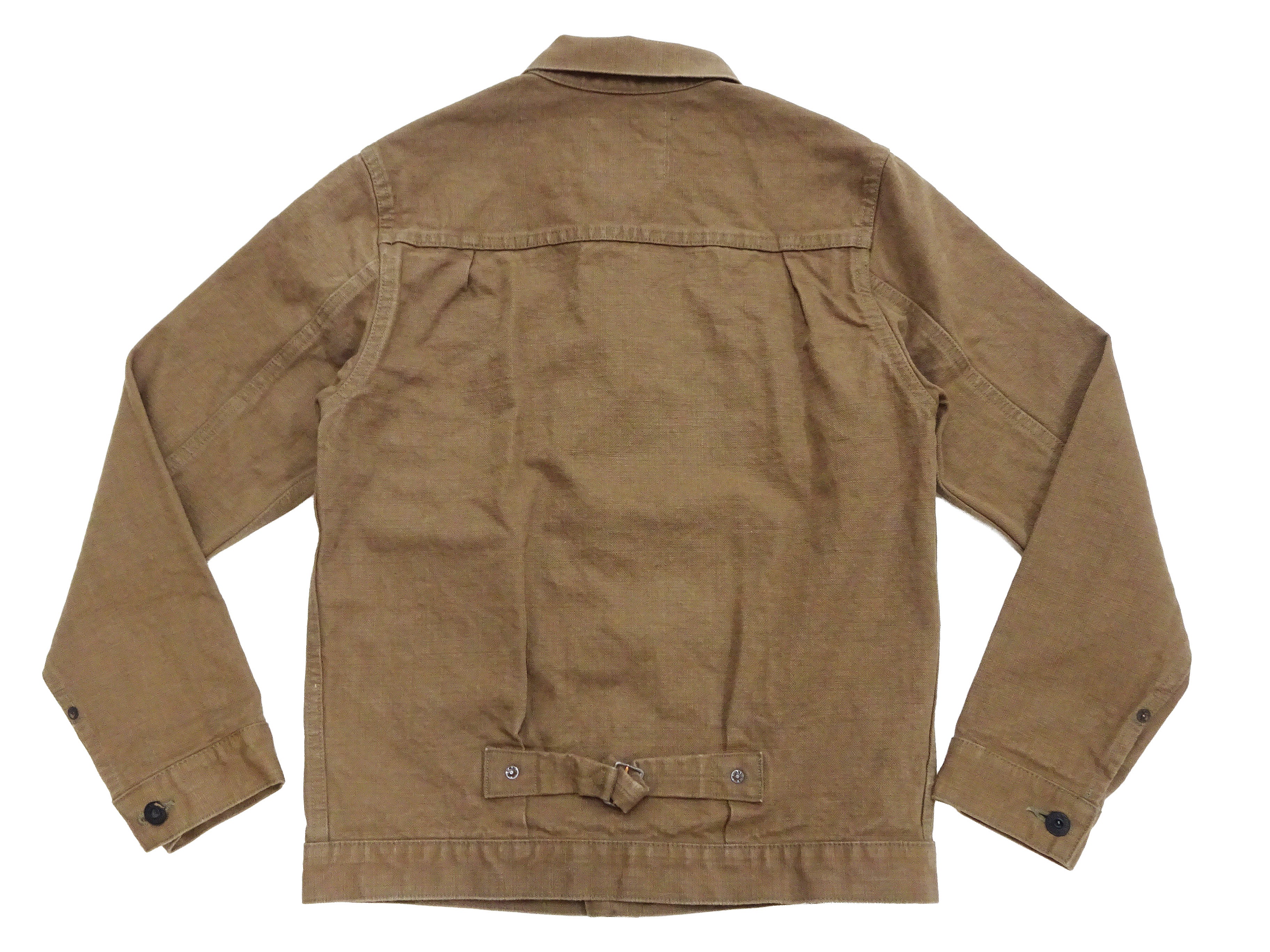 ONI Denim Men's Type I-Inspired Jacket Brown-Khaki 13 oz. Sulfur-Dyed Heavy Oxford Made in Japan (ONI-01507L-HOX-BRK) - Image 14