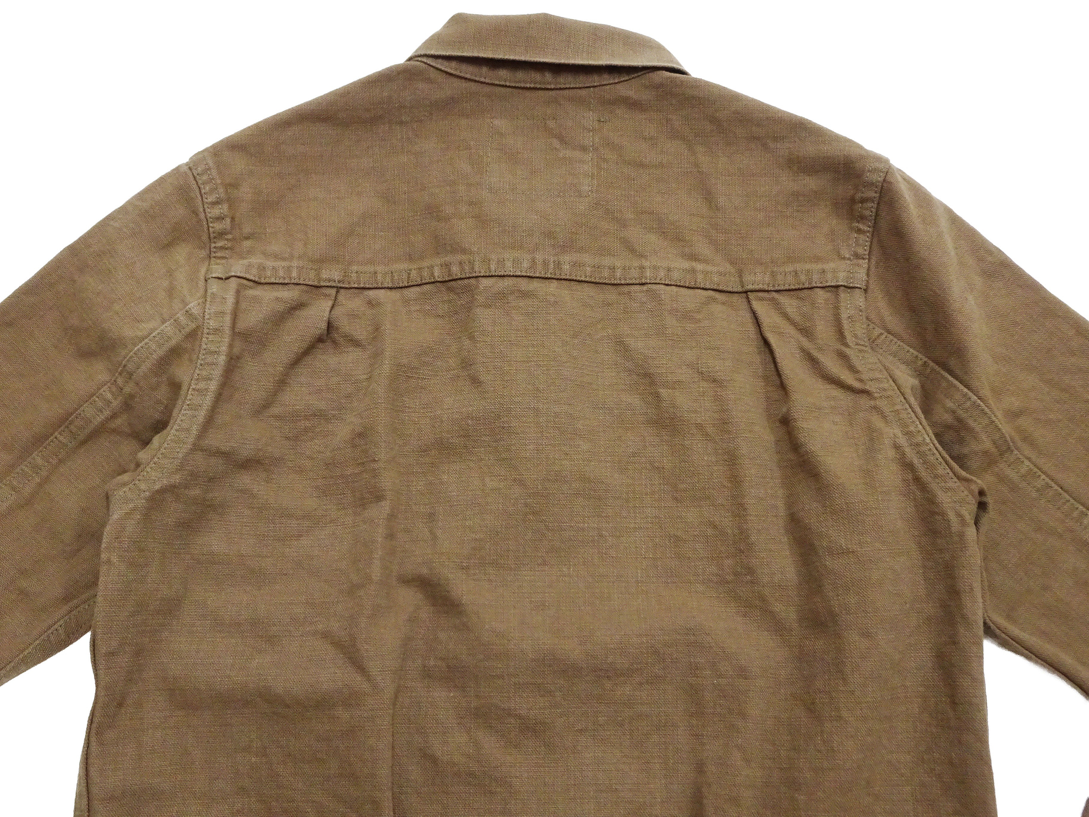 ONI Denim Men's Type I-Inspired Jacket Brown-Khaki 13 oz. Sulfur-Dyed Heavy Oxford Made in Japan (ONI-01507L-HOX-BRK) - Image 15