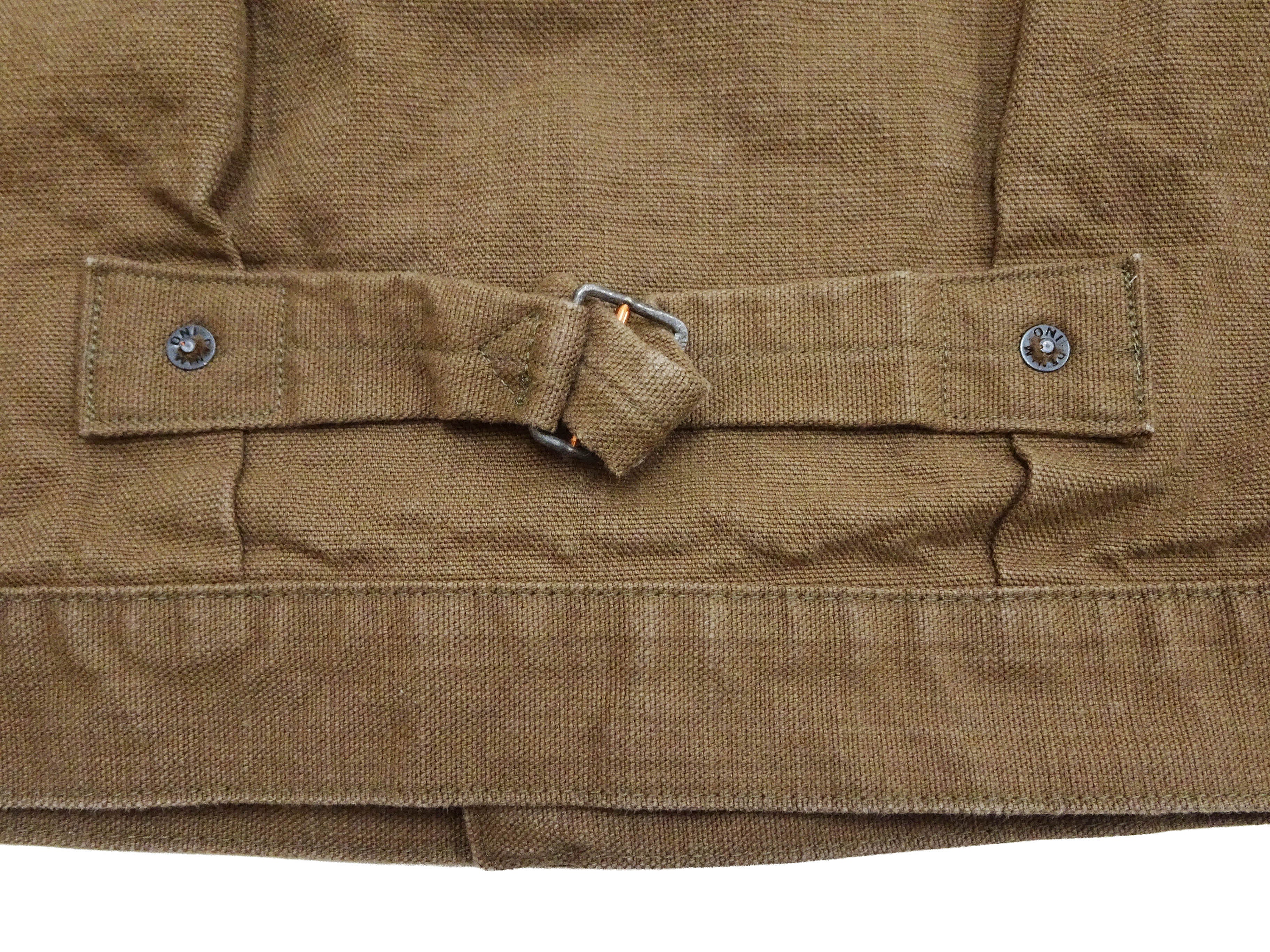 ONI Denim Men's Type I-Inspired Jacket Brown-Khaki 13 oz. Sulfur-Dyed Heavy Oxford Made in Japan (ONI-01507L-HOX-BRK) - Image 16