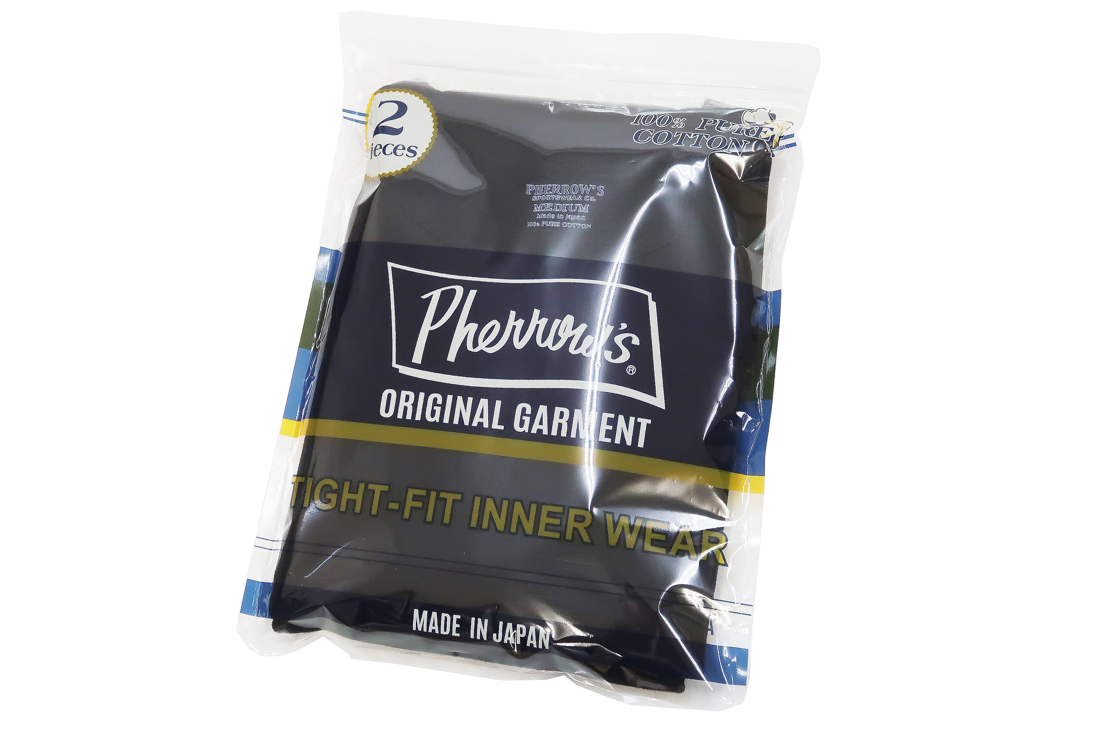 Pherrows 2-Pack T-shirts Men's Pack of two T-shirts Plain Solid Color Lightweight Short Sleeve Loopwheel Tee Pherrow's 2PACK-TEE Black - Image 13