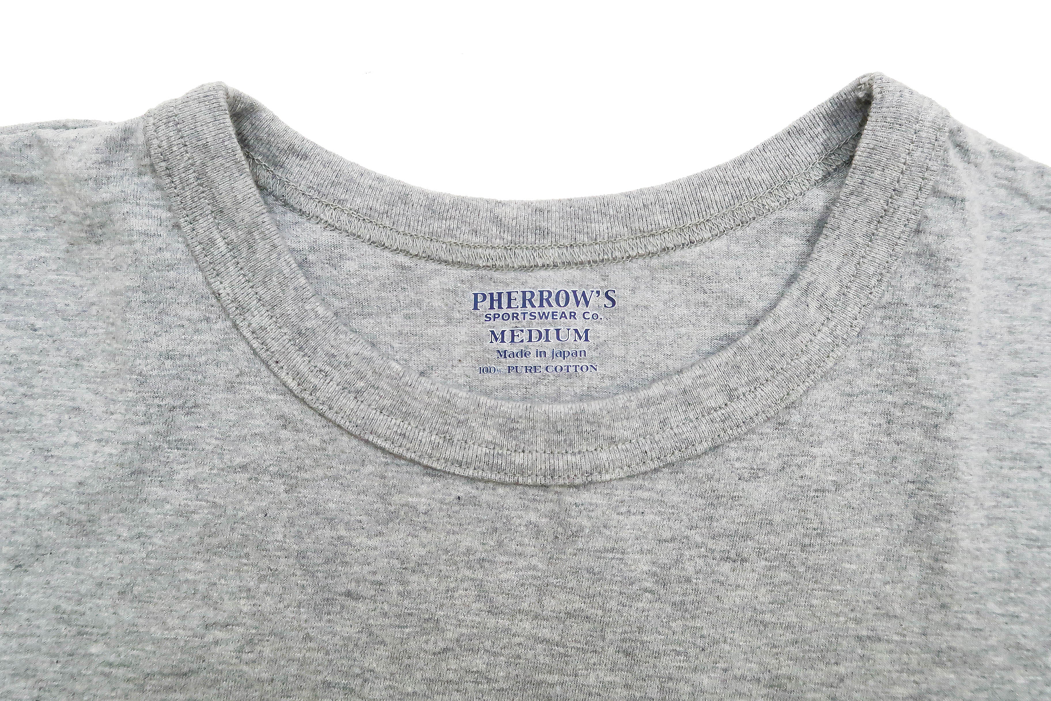 Pherrows 2-Pack T-shirts Men's Pack of two T-shirts Plain Solid Color Lightweight Short Sleeve Loopwheel Tee Pherrow's 2PACK-TEE Heather-Gray - Image 8