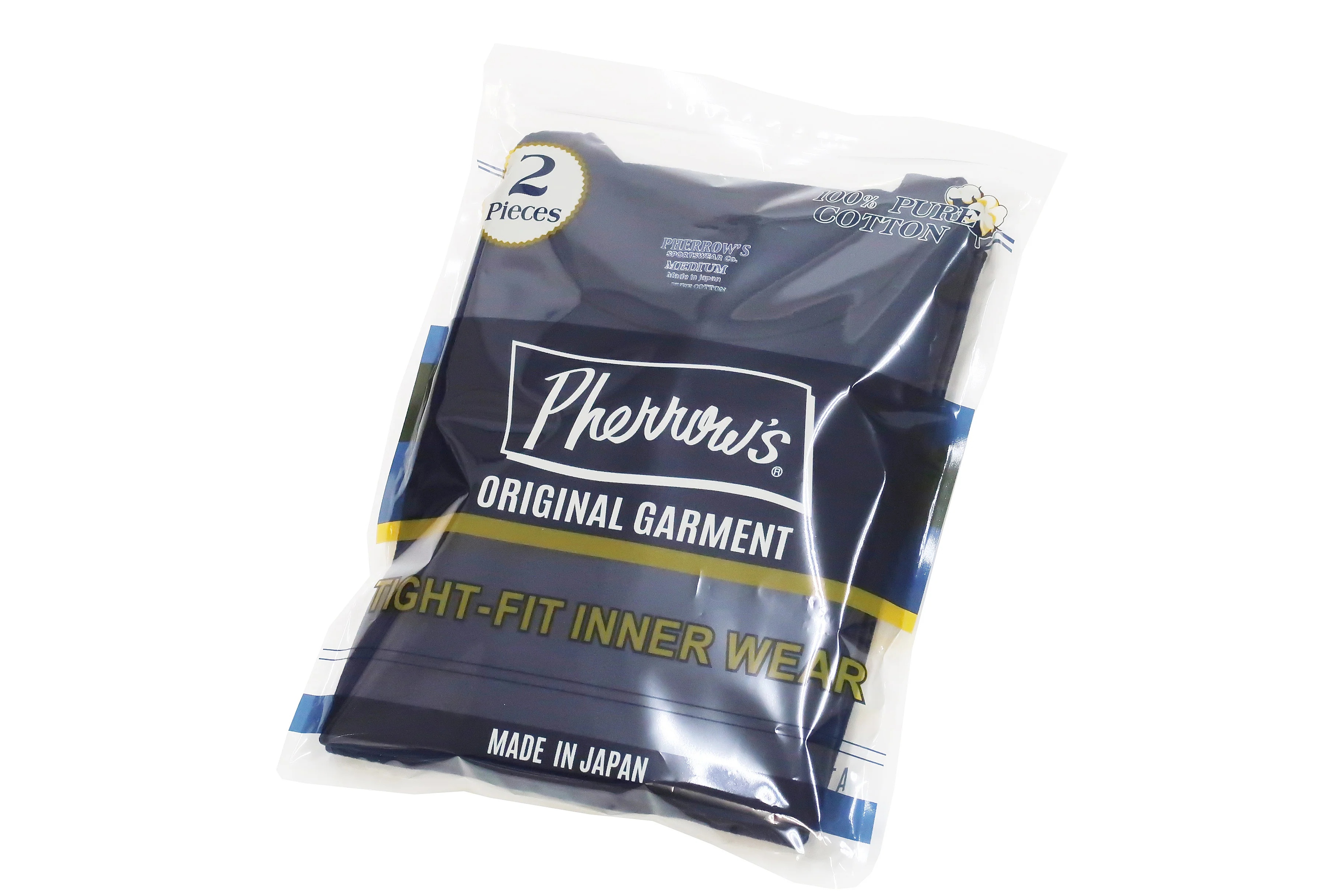 Pherrows 2-Pack T-shirts Men's Pack of two T-shirts Plain Solid Color Lightweight Short Sleeve Loopwheel Tee Pherrow's 2PACK-TEE Navy-Blue - Image 13
