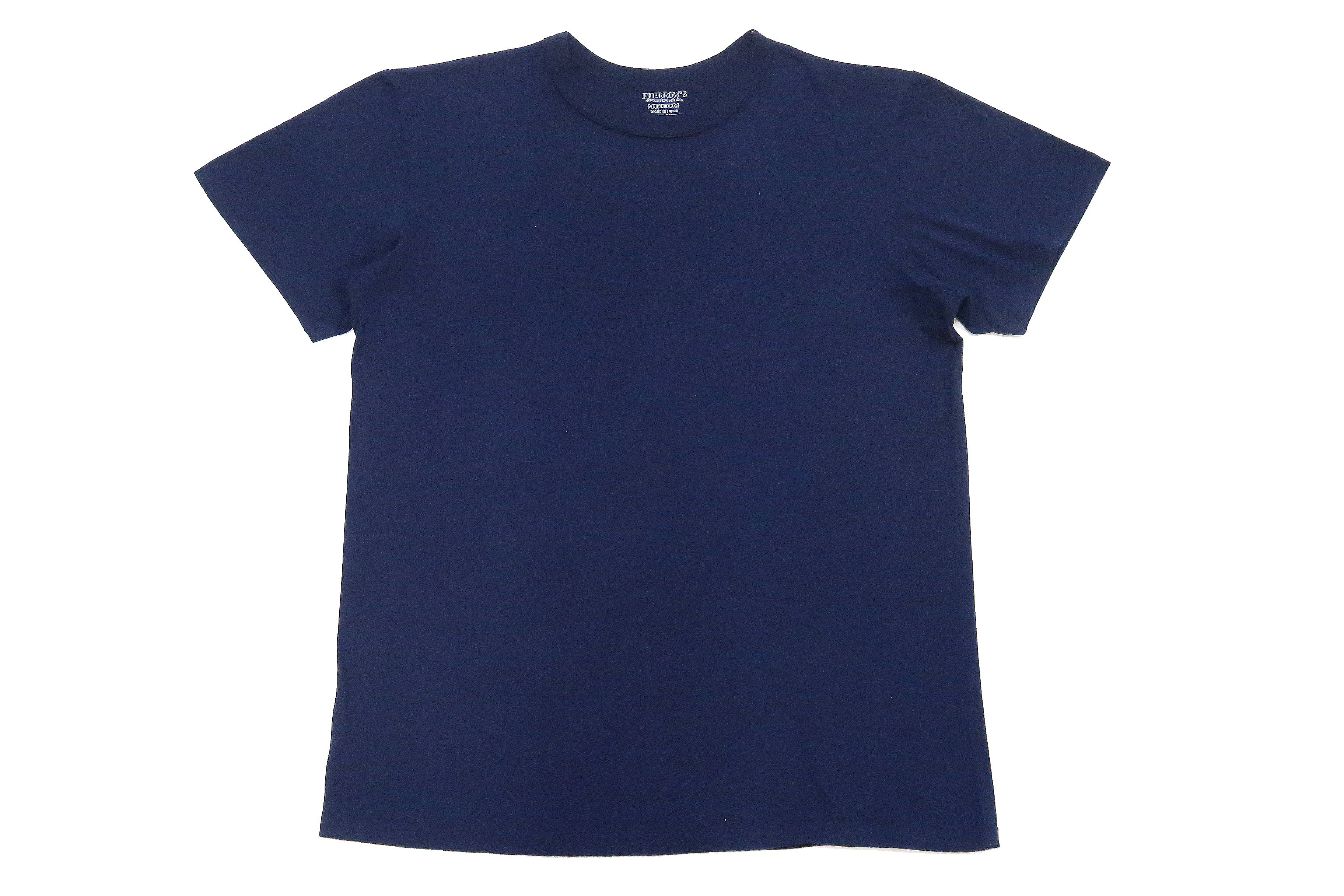 Pherrows 2-Pack T-shirts Men's Pack of two T-shirts Plain Solid Color Lightweight Short Sleeve Loopwheel Tee Pherrow's 2PACK-TEE Navy-Blue - Image 6