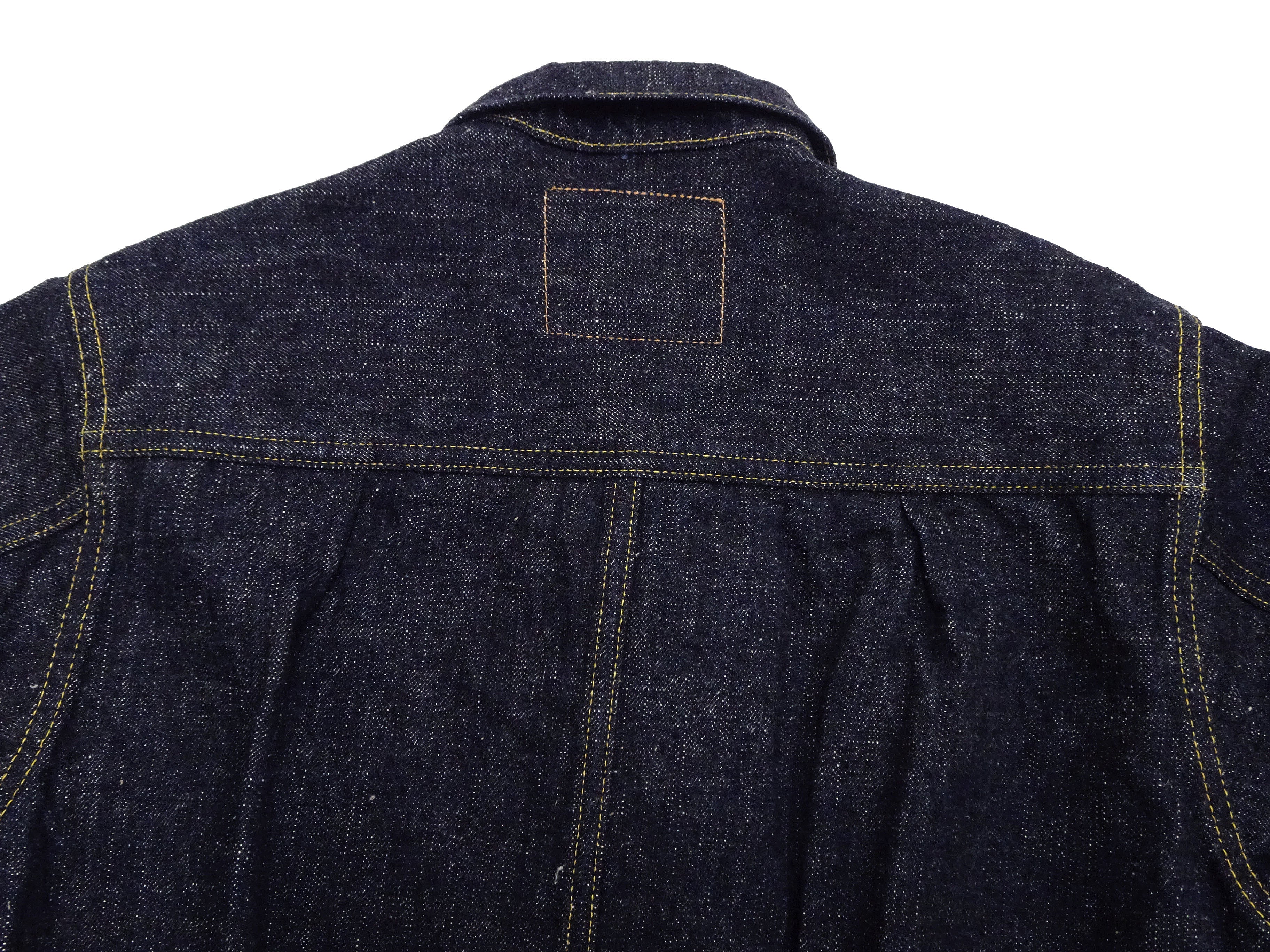 Samurai Jeans Denim Jacket S556VX Men's Type 1 Style 17 Oz. Denim Jean Jacket One-Wash - Image 21