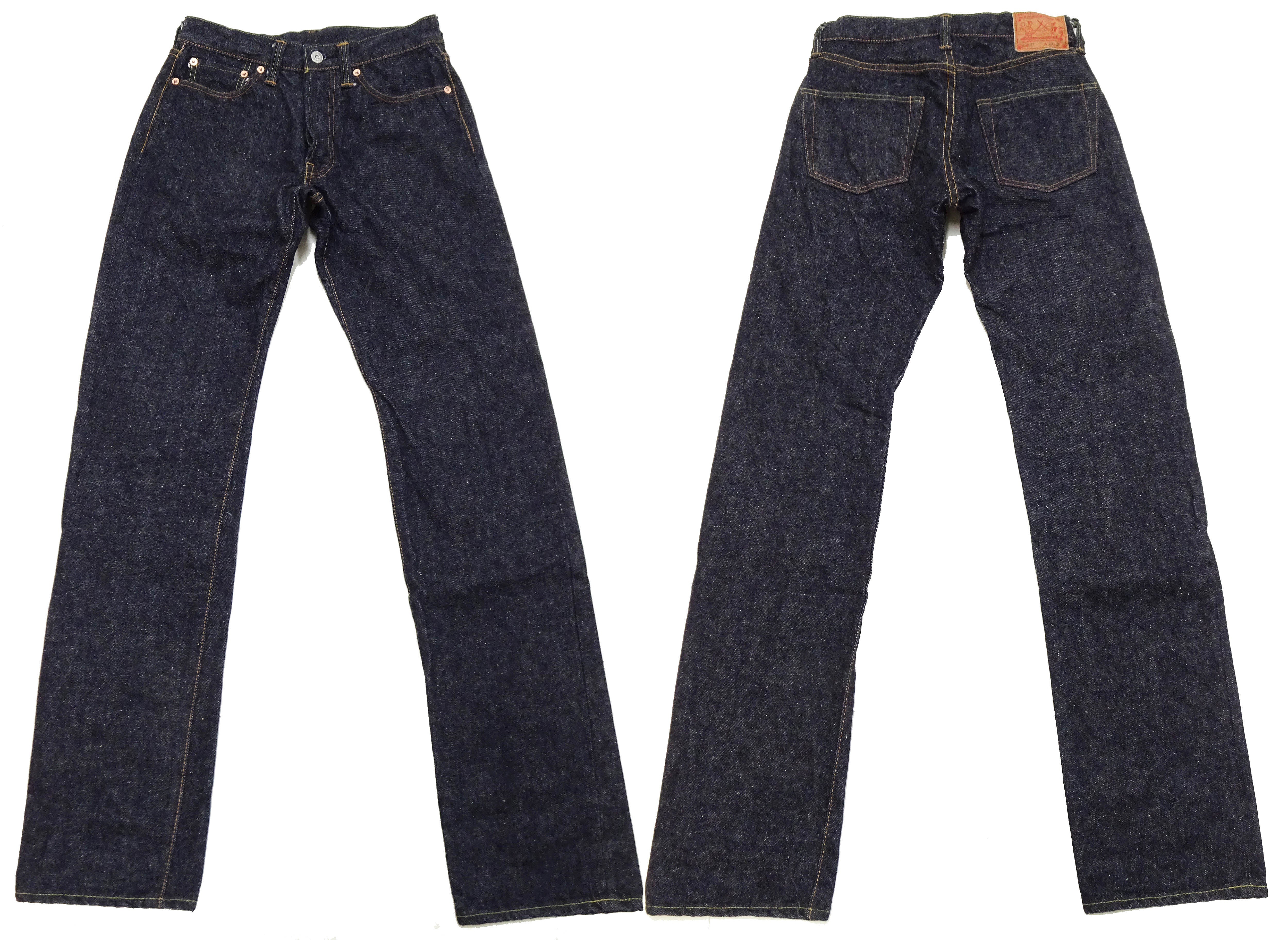 Samurai Jeans S0510XXII Men's Regular Straight Fit One-Washed 15 Oz. Indigo Japanese Denim Pants One Wash - Image 6