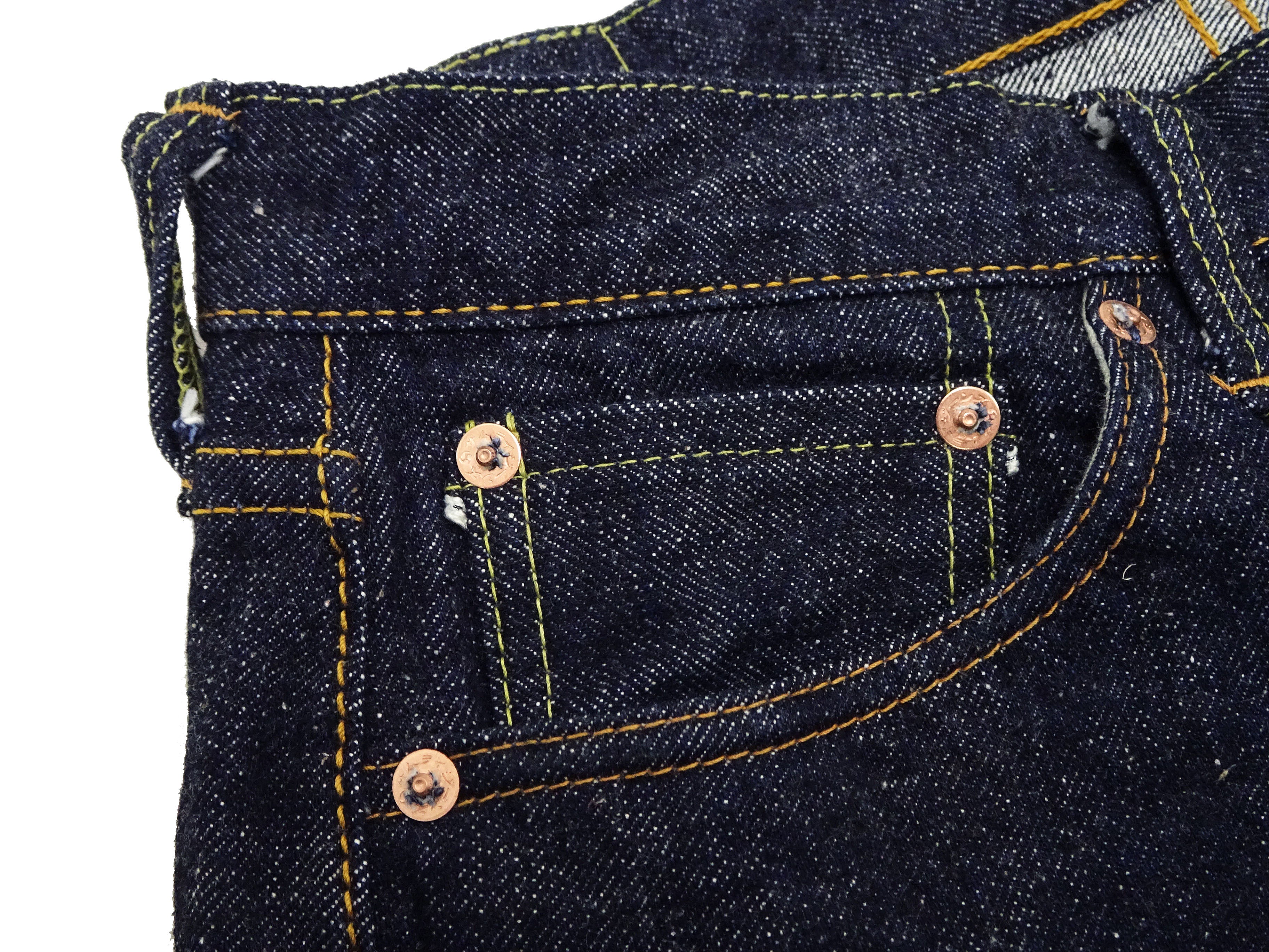 Samurai Jeans S0511XXII Men's Slim Tapered Fit One-Washed 15 Oz. Japanese Indigo Denim Pants - Image 10