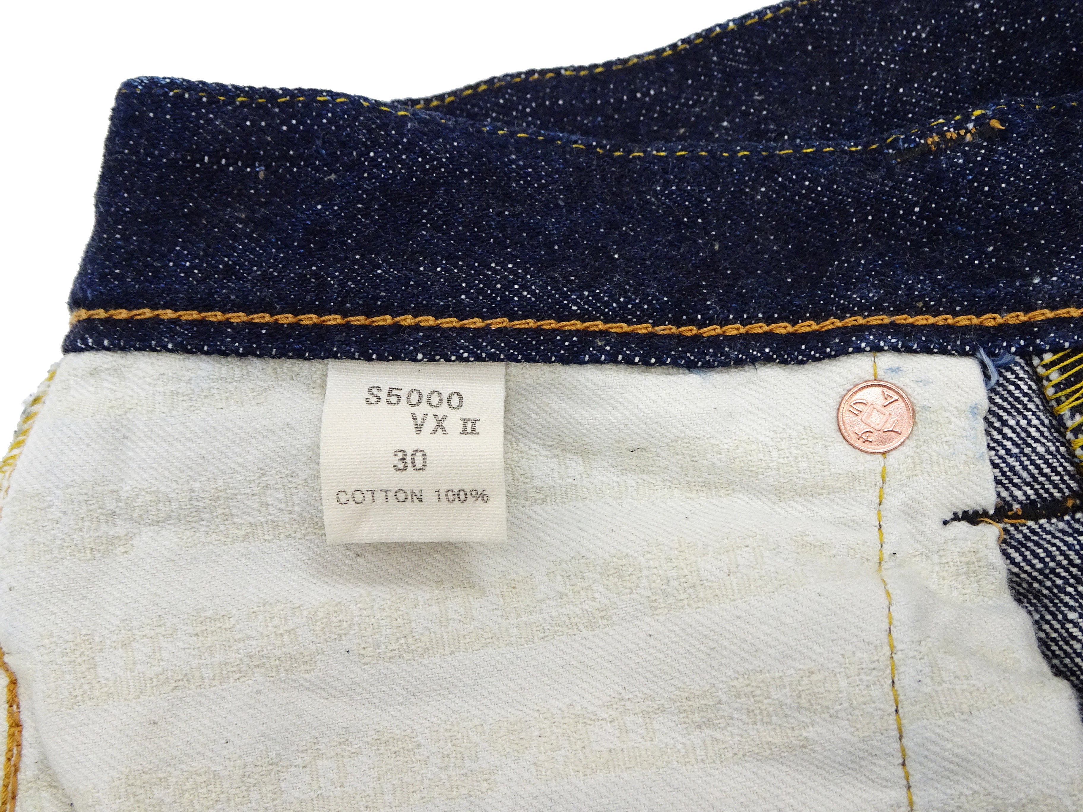 Samurai Jeans S5000VXII Men's Straight-Leg with Slightly Slim-Fit 17oz. Japanese Denim Pants One-Washed - Image 15