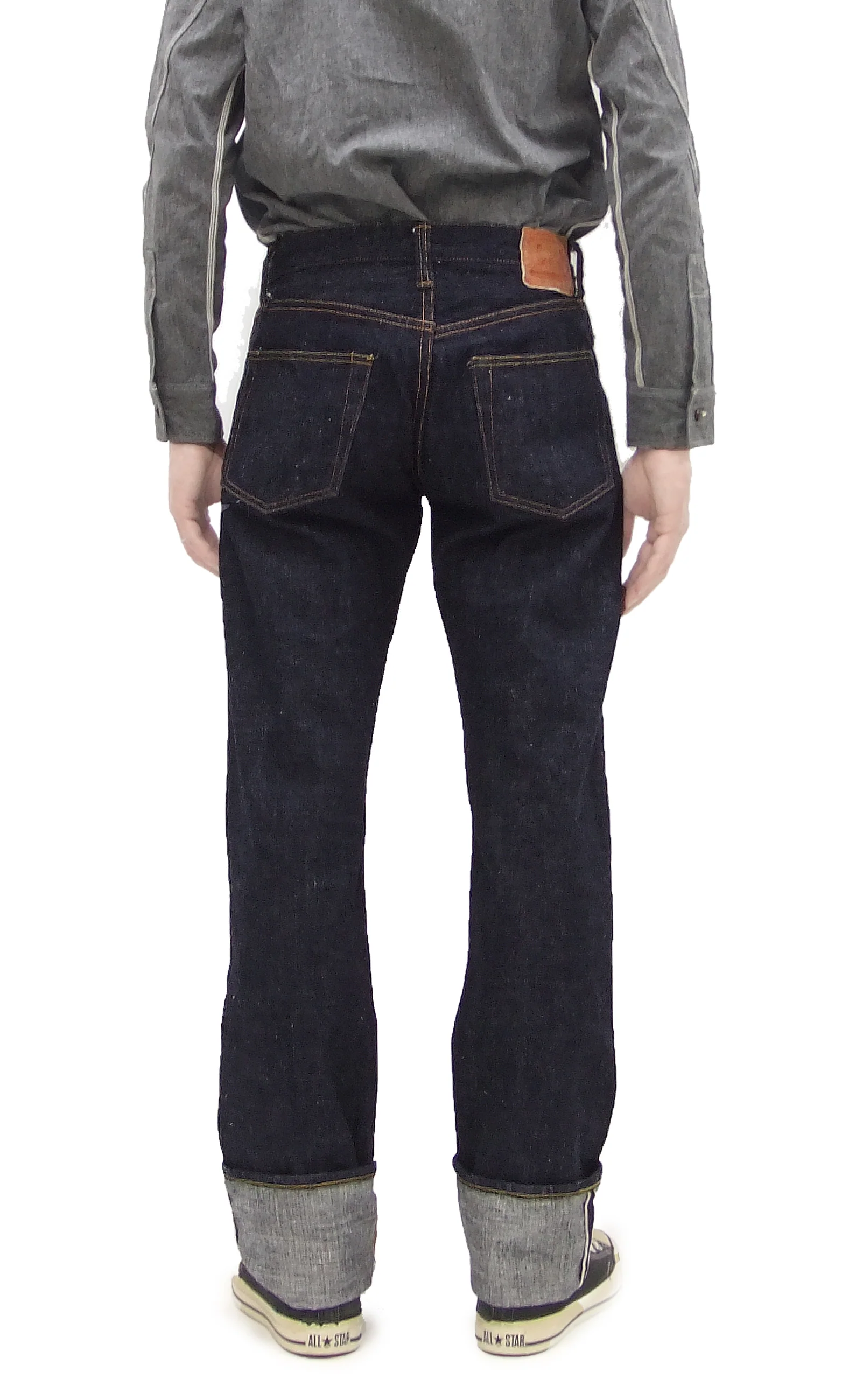 Samurai Jeans S5000VXII Men's Straight-Leg with Slightly Slim-Fit 17oz. Japanese Denim Pants One-Washed - Image 4
