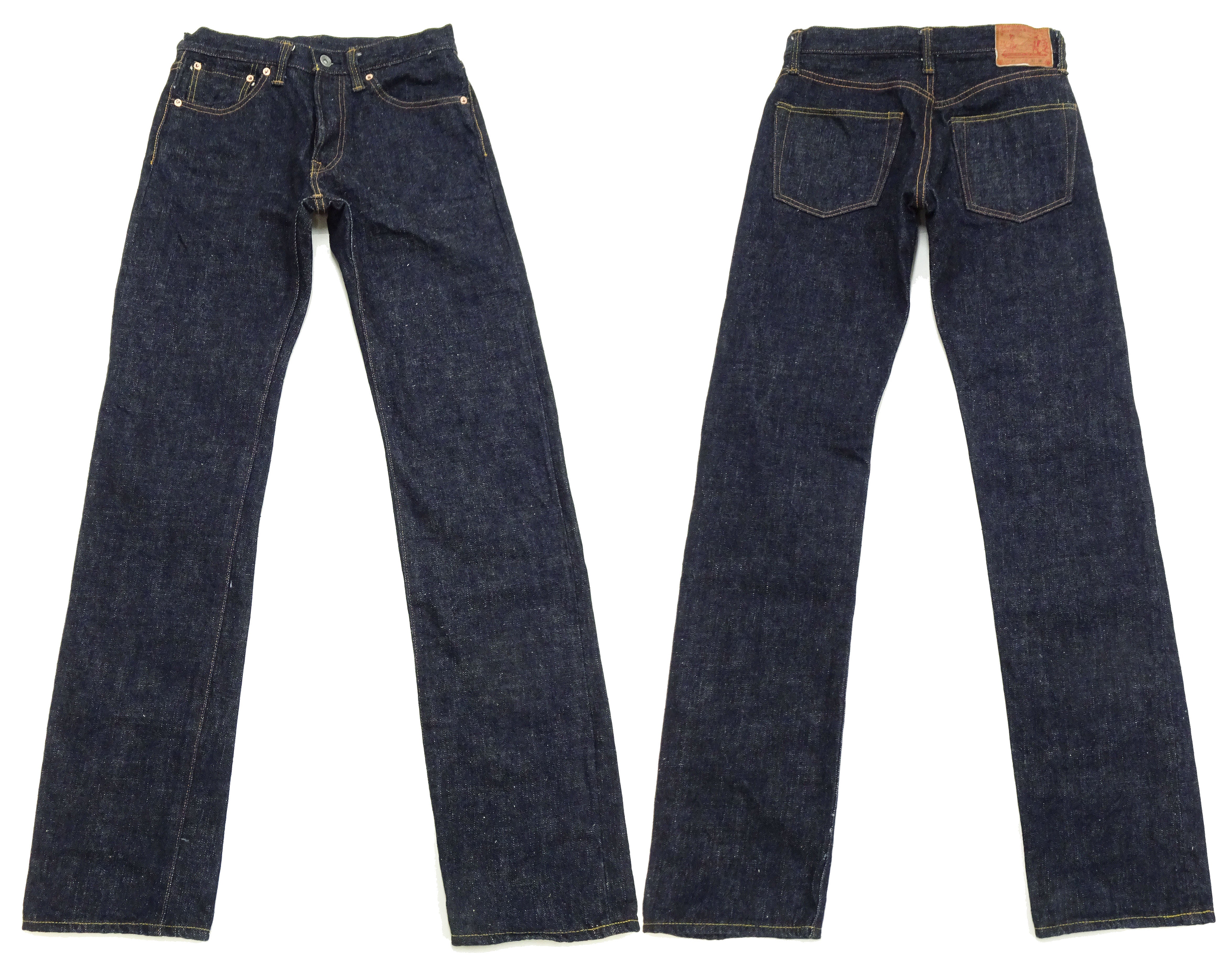 Samurai Jeans S5000VXII Men's Straight-Leg with Slightly Slim-Fit 17oz. Japanese Denim Pants One-Washed - Image 6