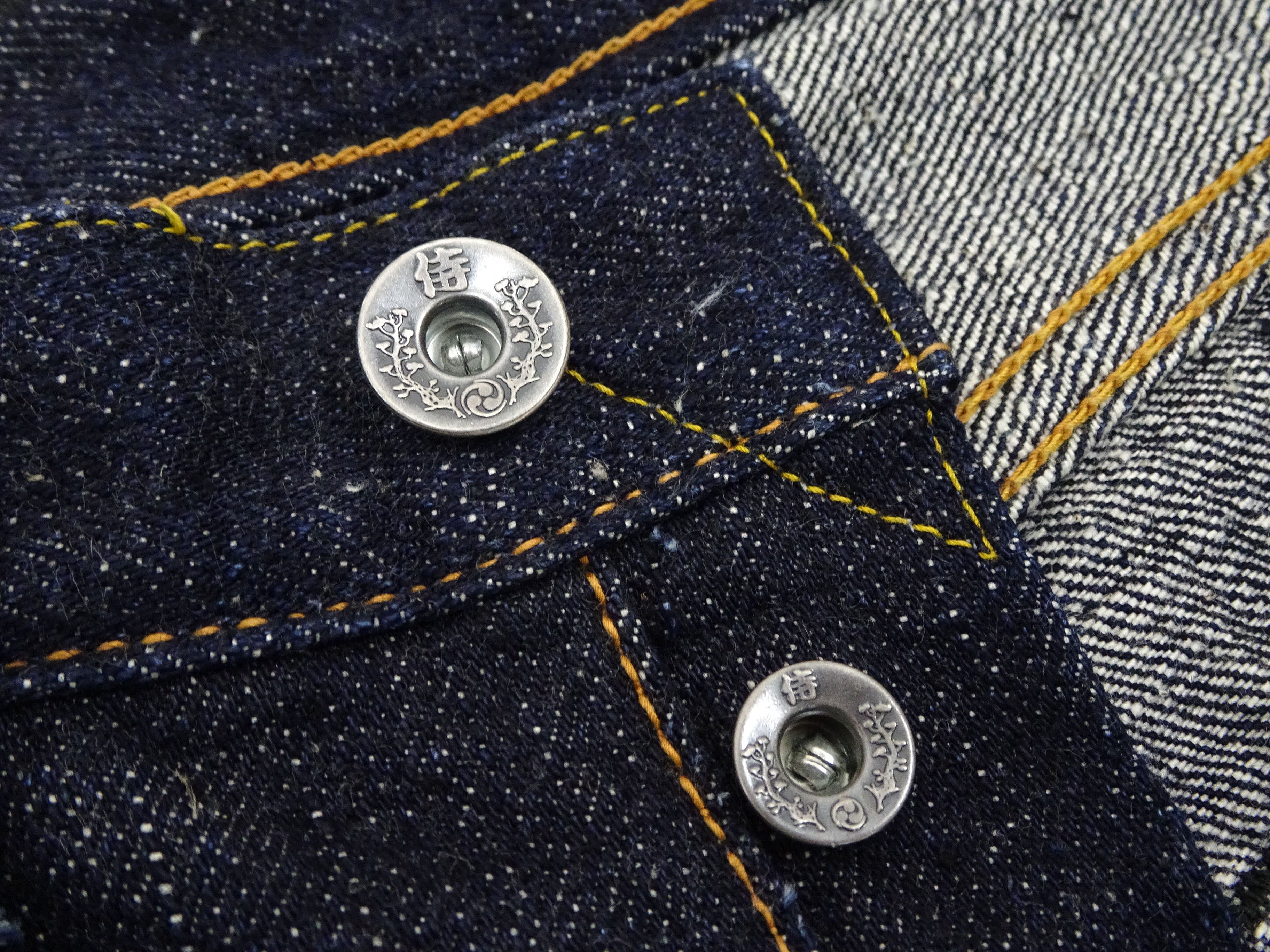 Samurai Jeans S5000VXII Men's Straight-Leg with Slightly Slim-Fit 17oz. Japanese Denim Pants One-Washed - Image 9