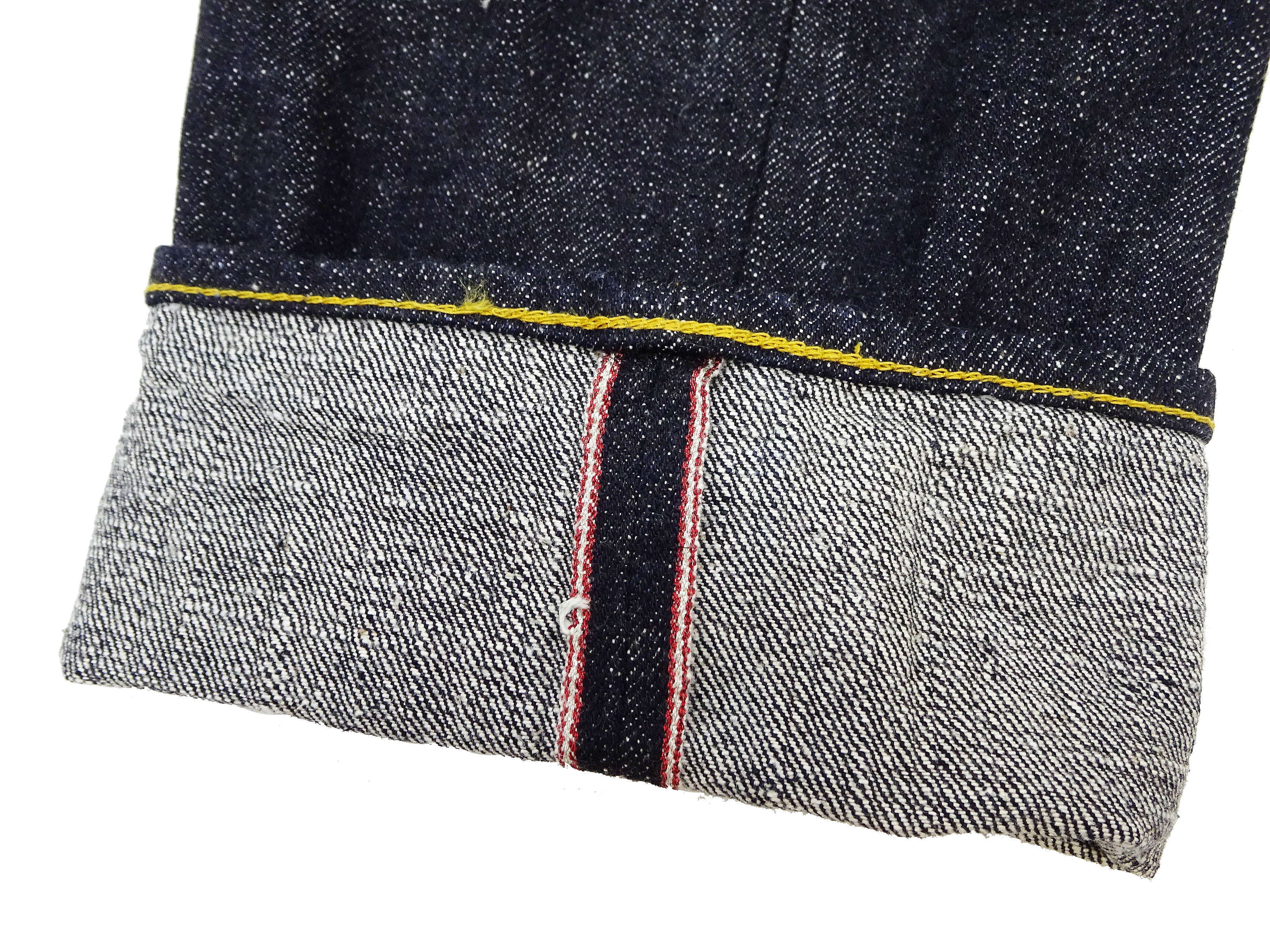 Samurai Jeans S5100VX Men's Casual Slimmer Straight Fit 17 oz. Japanese Deep Indigo Denim Jean Pants One-Wash - Image 18
