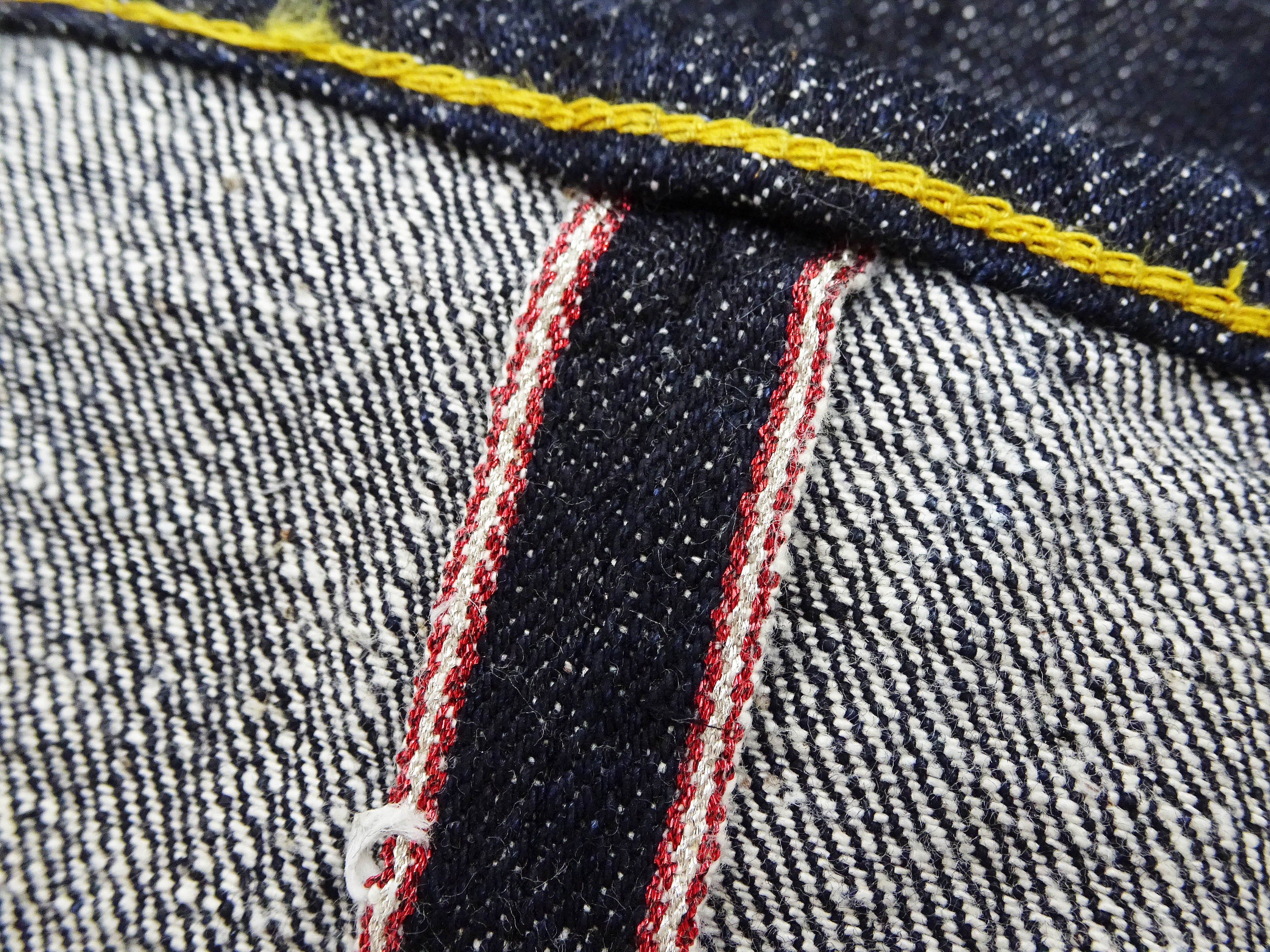 Samurai Jeans S5100VX Men's Casual Slimmer Straight Fit 17 oz. Japanese Deep Indigo Denim Jean Pants One-Wash - Image 19