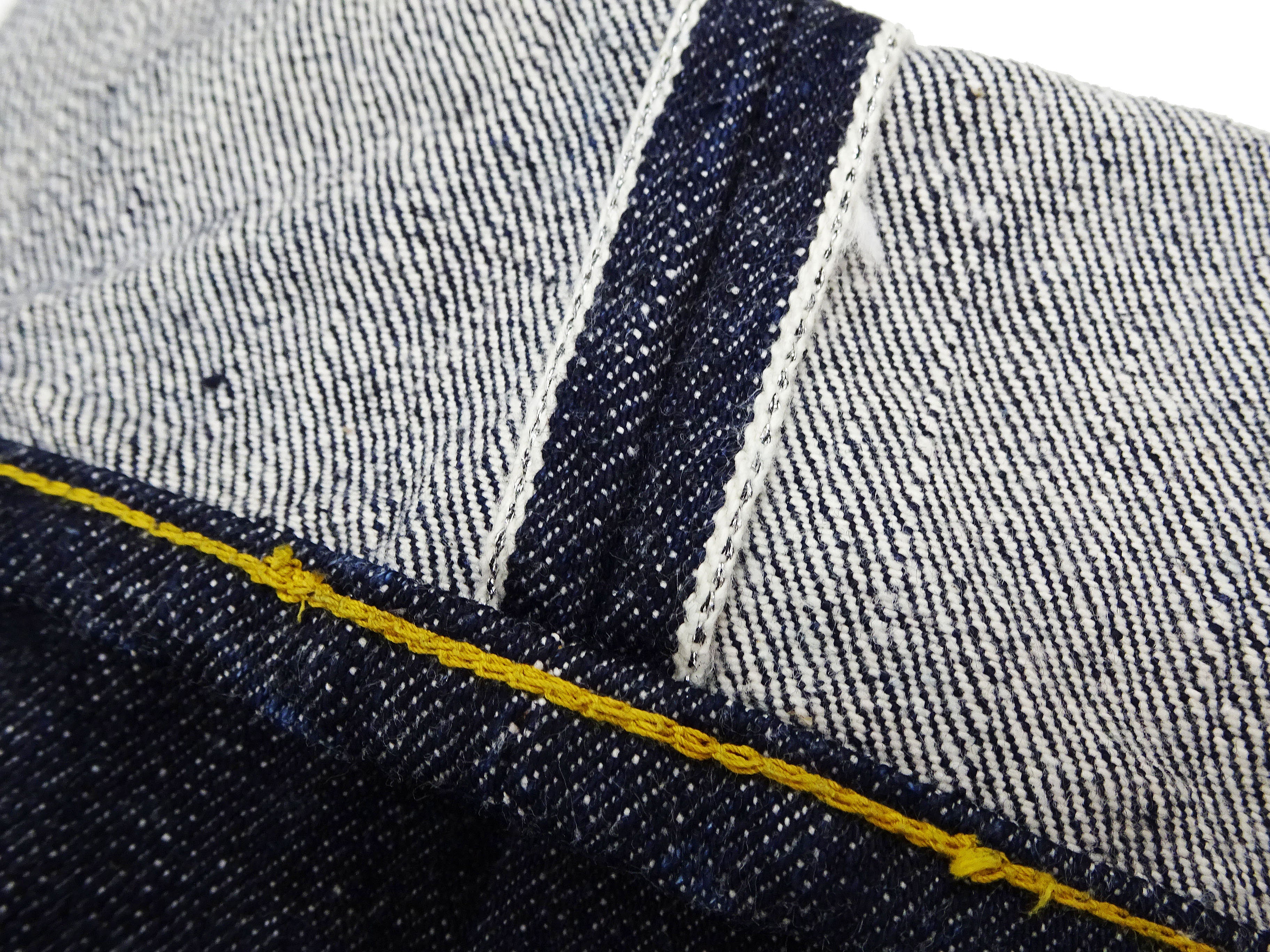 Samurai Jeans S710XX19ozII Men's Slim Straight Fit One-Washed 19 Oz. Japanese Denim Deep Indigo Blue - Image 17