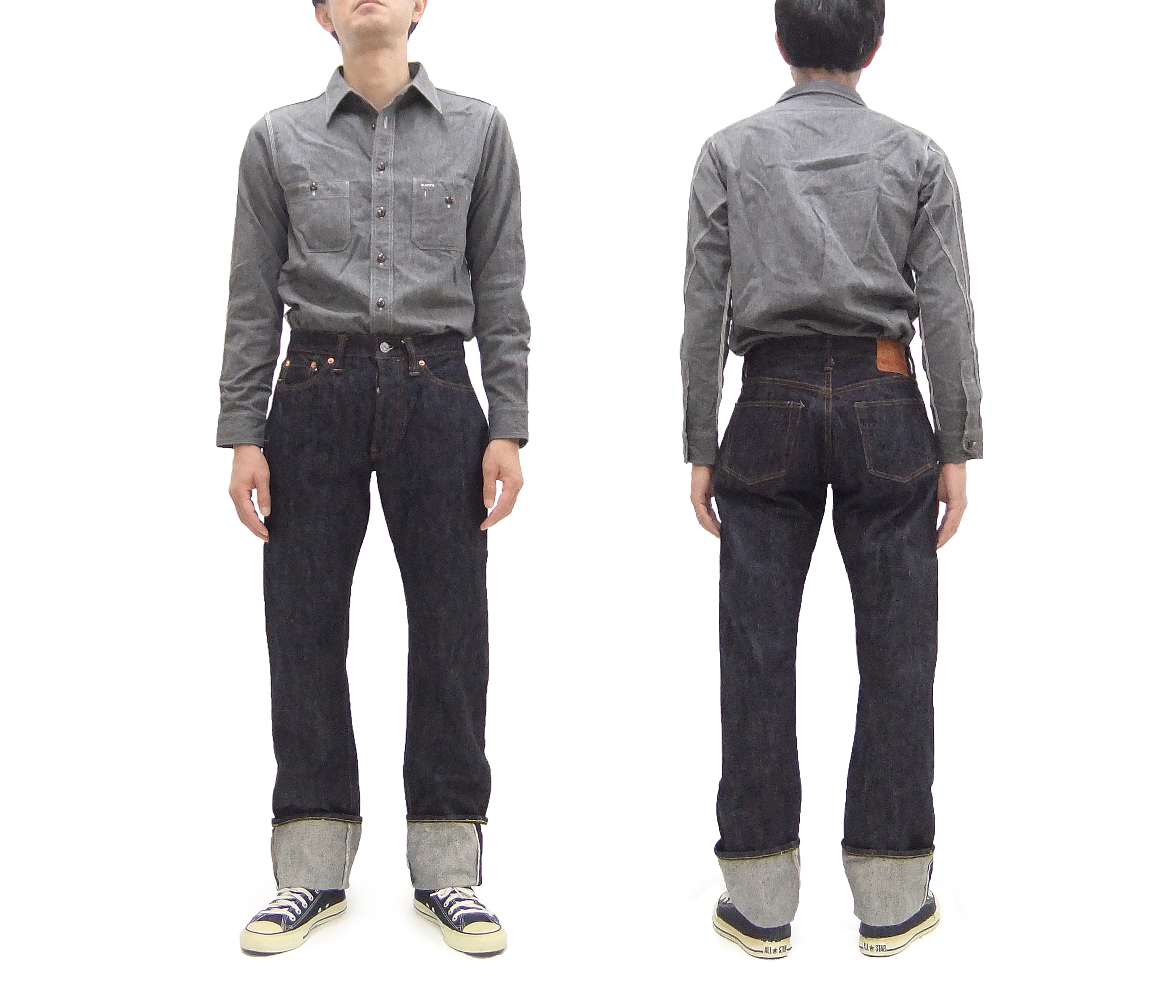 Samurai Jeans S710XX19ozII Men's Slim Straight Fit One-Washed 19 Oz. Japanese Denim Deep Indigo Blue - Image 4