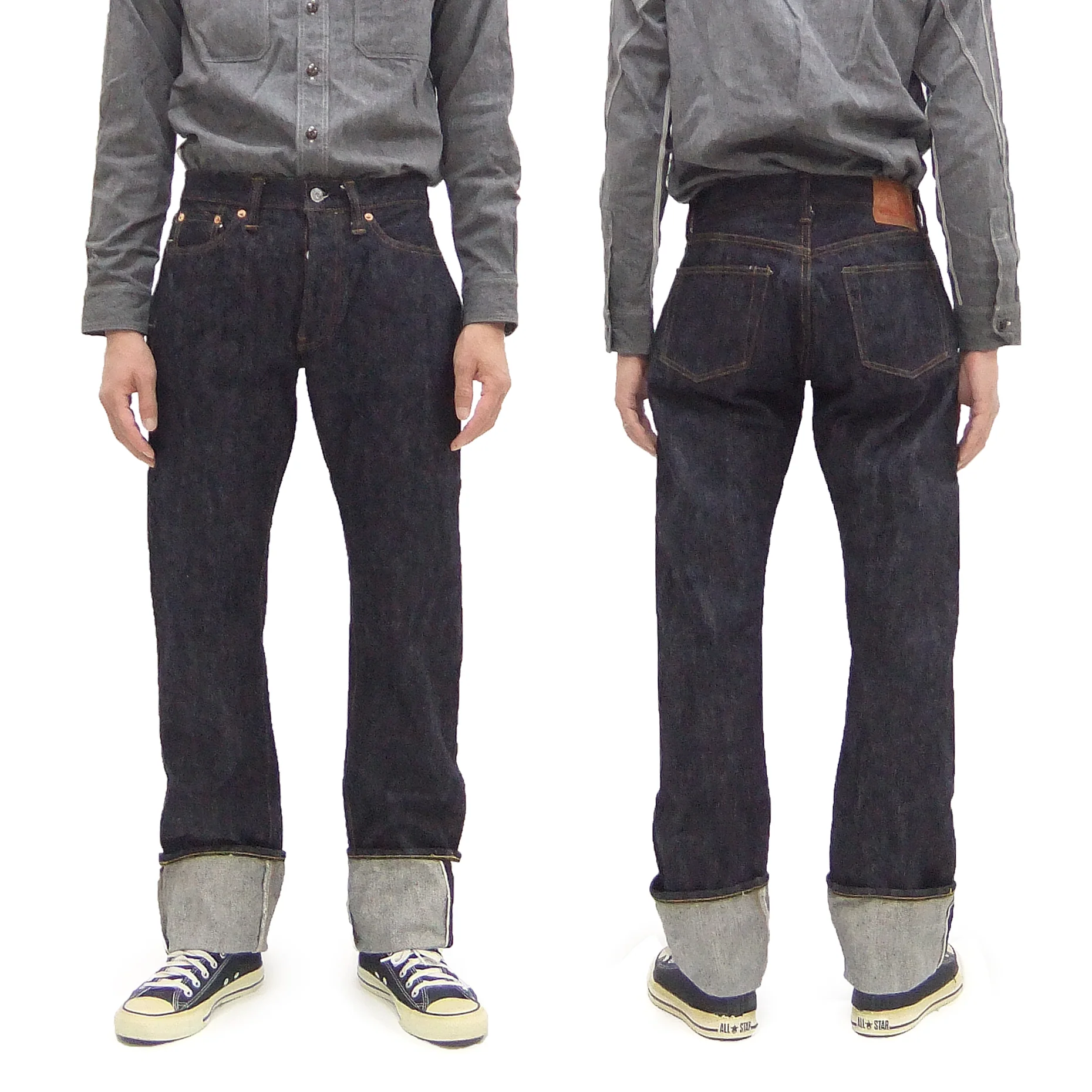 Samurai Jeans S710XX19ozII Men's Slim Straight Fit One-Washed 19 Oz. Japanese Denim Deep Indigo Blue - Image 5