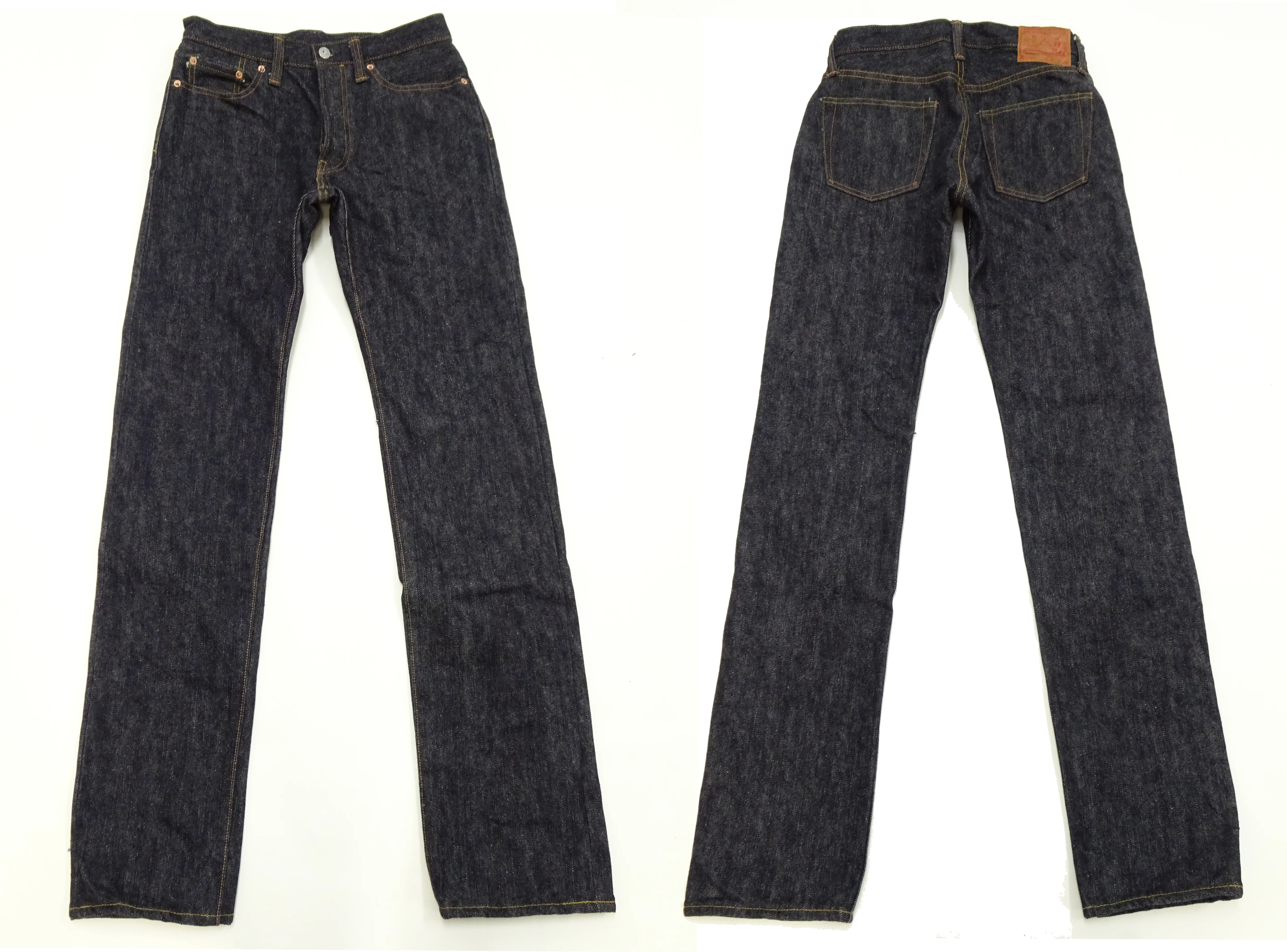 Samurai Jeans S710XX19ozII Men's Slim Straight Fit One-Washed 19 Oz. Japanese Denim Deep Indigo Blue - Image 6