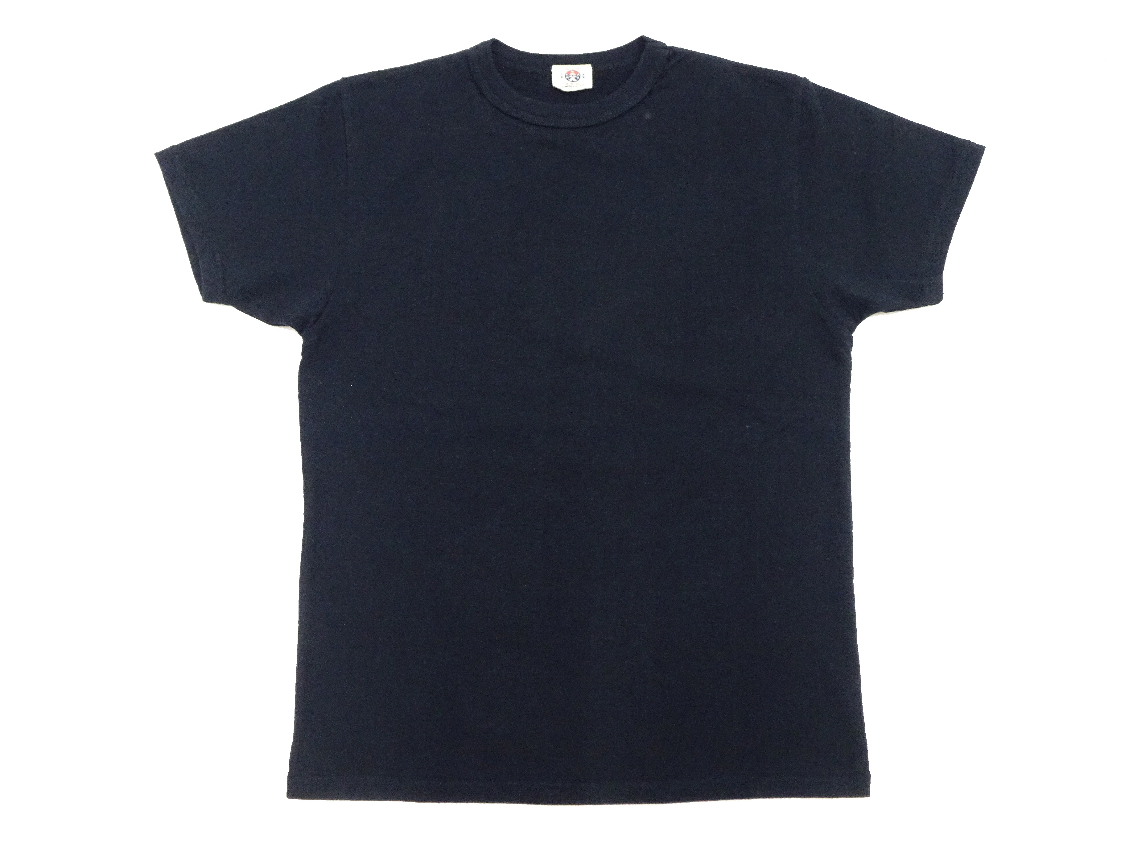 Samurai Jeans T-shirt Men's Plain Short Sleeve French Terry Fabric Tee Inlay Loopwheele T-Shirt SJST24-RIM Black - Image 6