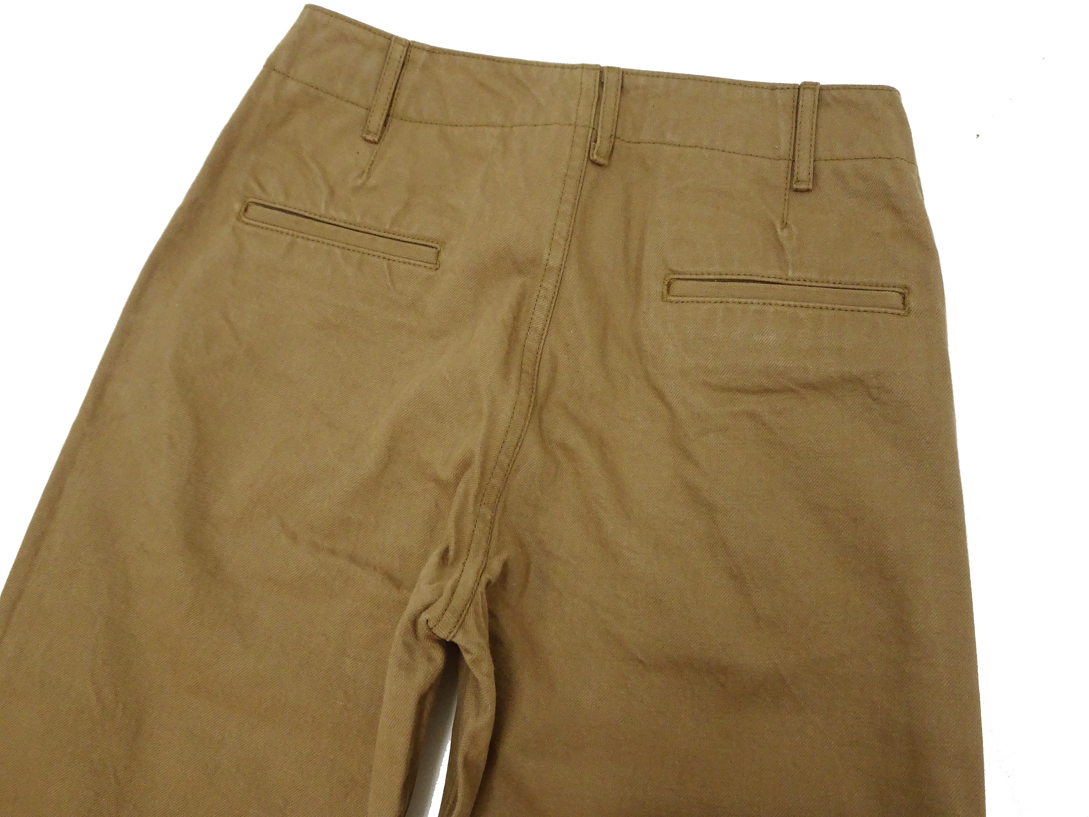 Samurai Jeans Trousers SJ48CP Men's Khaki Chinos Wide-Cut Relaxed Fit Straight Legs Sulfur-dyed Chino Worrk Pants One-Washed - Image 13