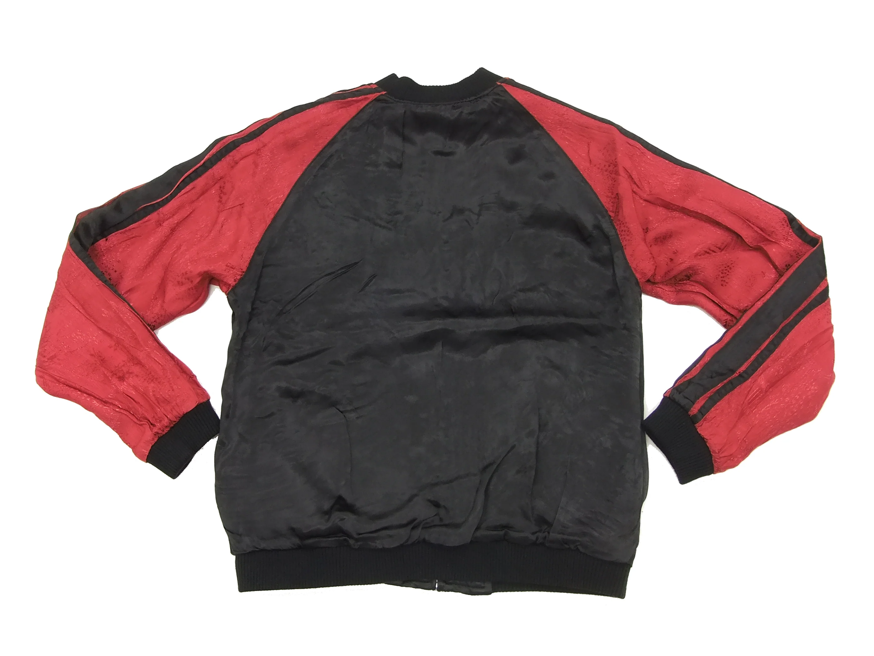 SATORI Japanese Souvenir Jacket Koi Fish Carp Men's Sukajan GSJ-015 Black/Brown - Image 14
