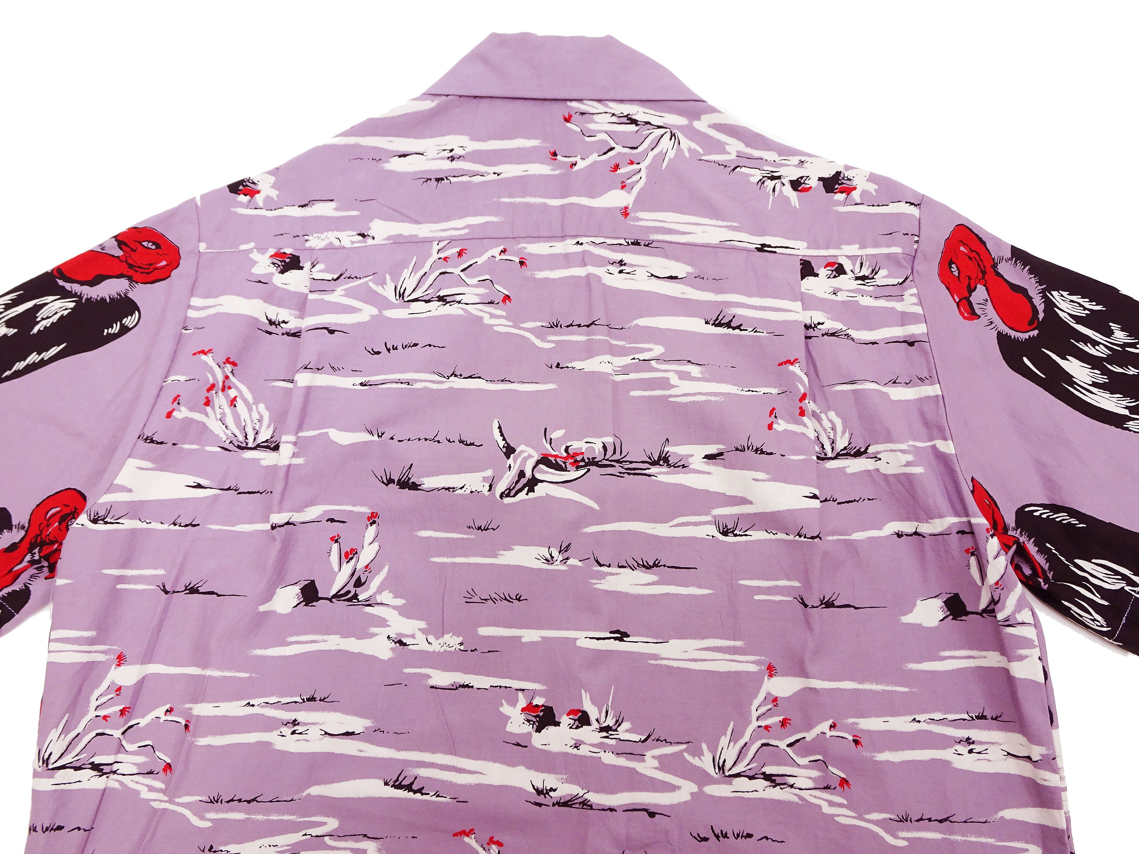 Star of Hollywood Shirt Men's 1950s Condor Graphic Short Sleeve Half Placket Pullover Shirt SH39310 175 Purple - Image 10