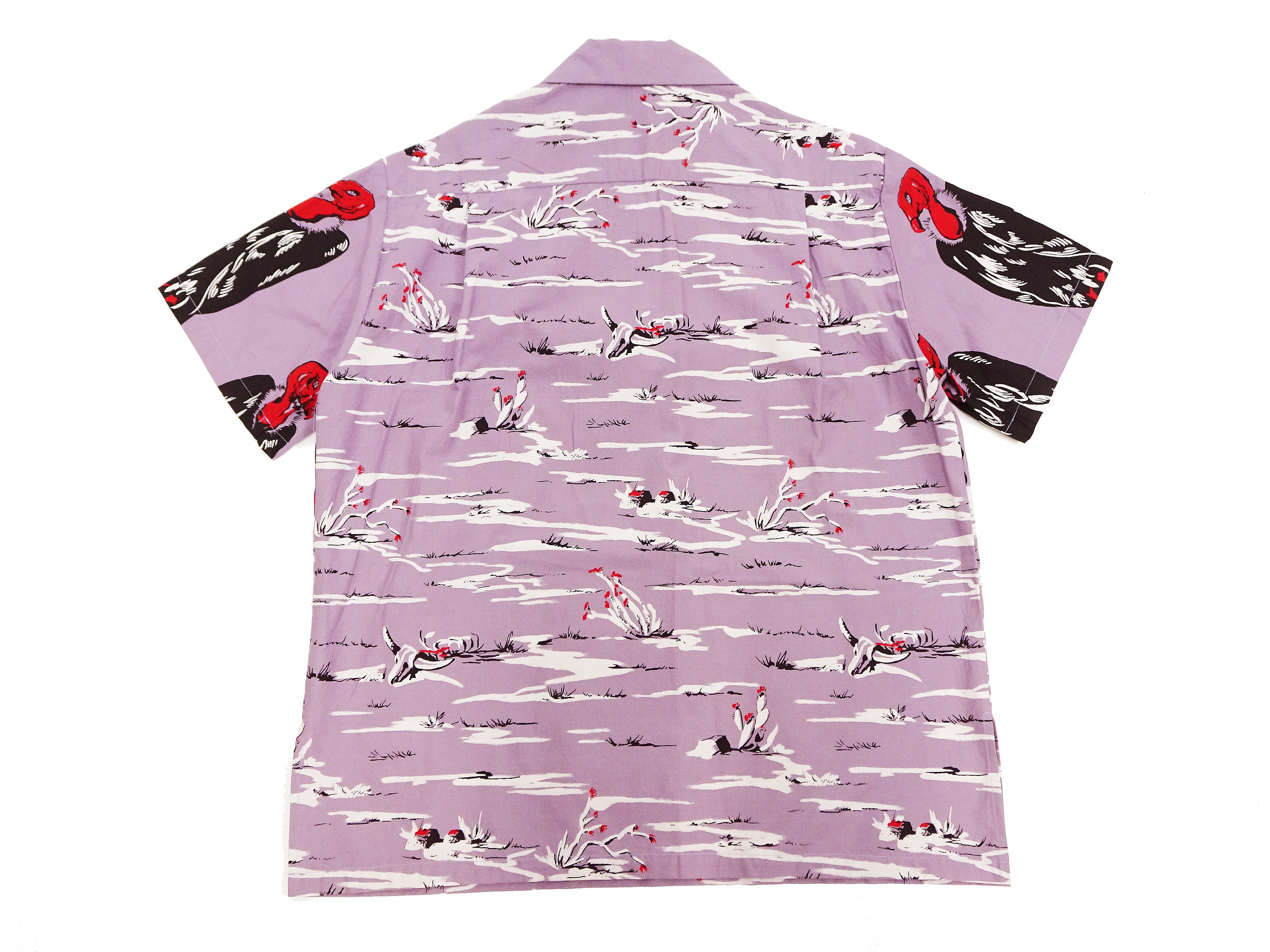 Star of Hollywood Shirt Men's 1950s Condor Graphic Short Sleeve Half Placket Pullover Shirt SH39310 175 Purple - Image 9