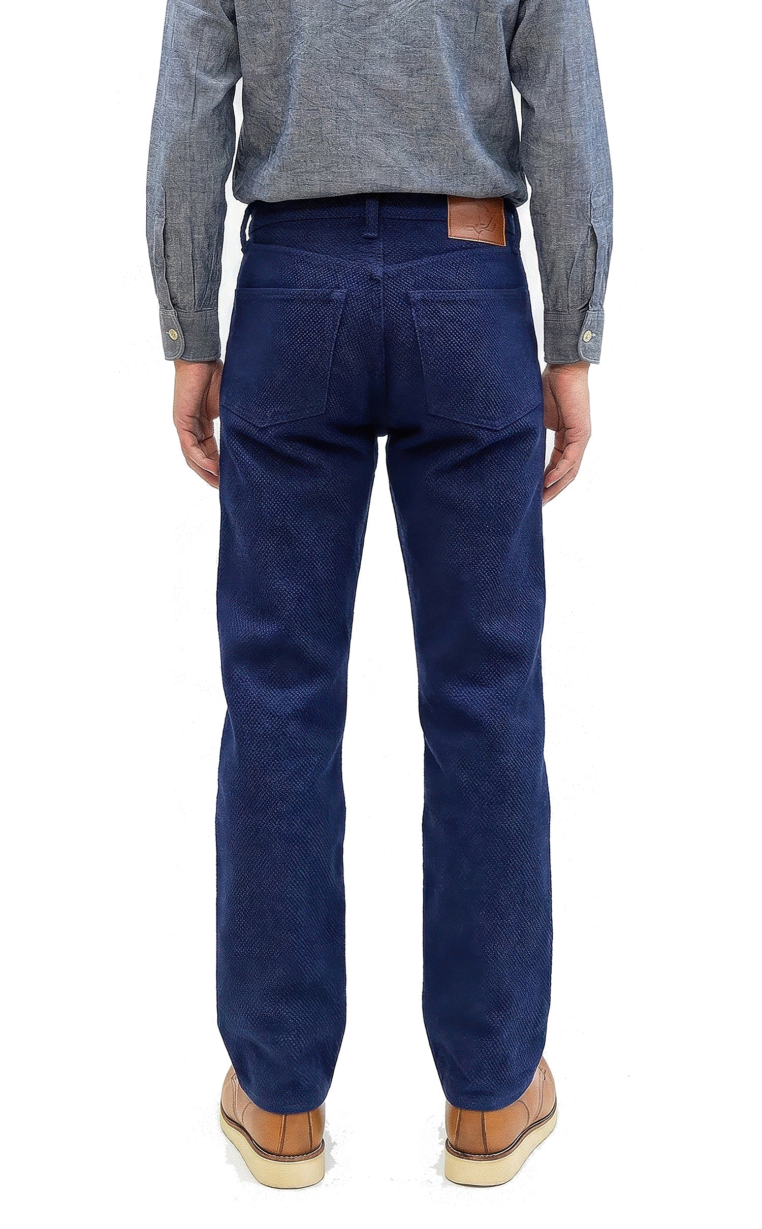 Studio D'Artisan Deep Indigo Selvedge Sashiko Jeans - 14 oz - Regular Straight - Button Fly - Made in Japan (SDA 1907 One Wash) - Image 4