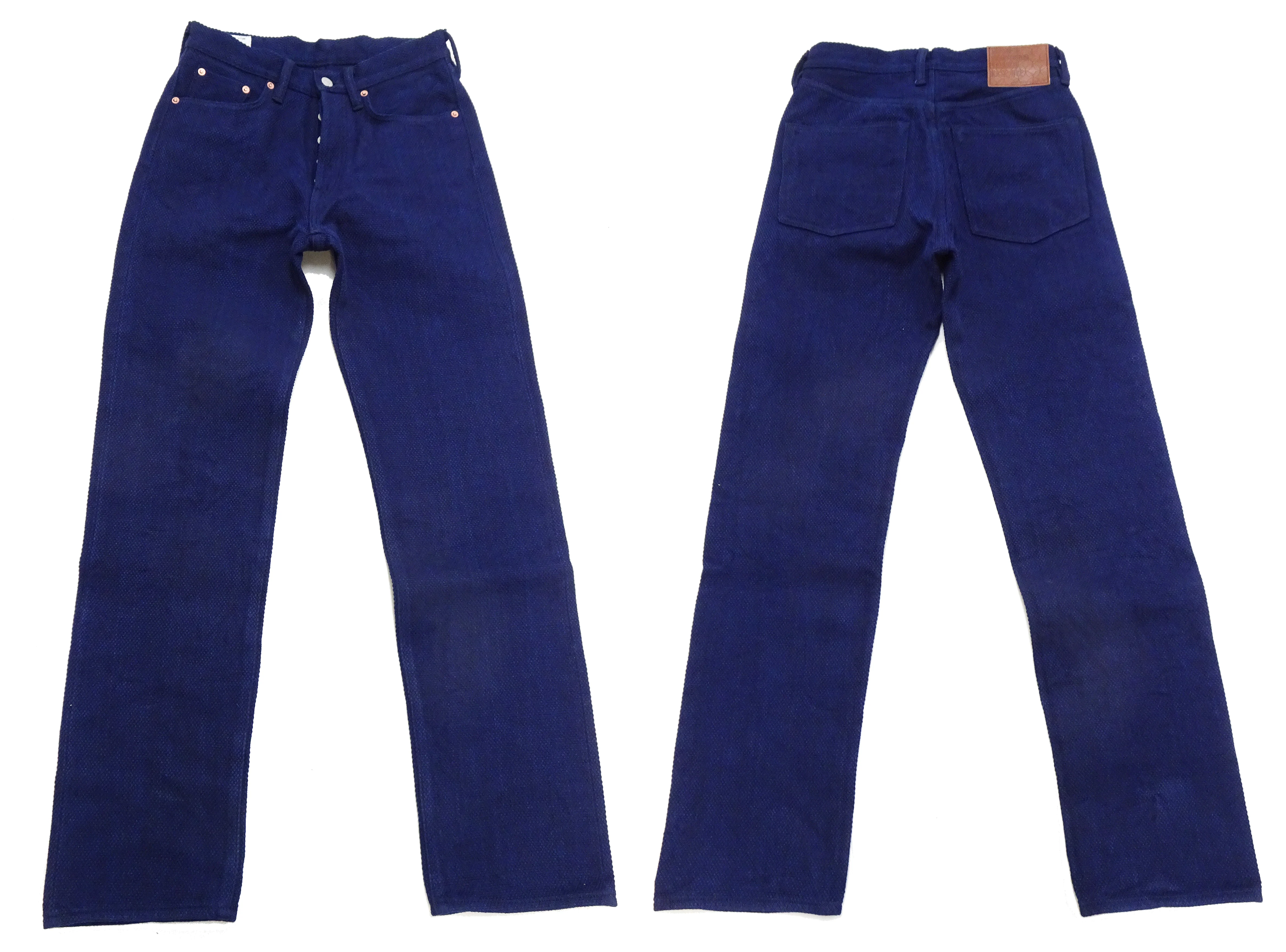 Studio D'Artisan Deep Indigo Selvedge Sashiko Jeans - 14 oz - Regular Straight - Button Fly - Made in Japan (SDA 1907 One Wash) - Image 6