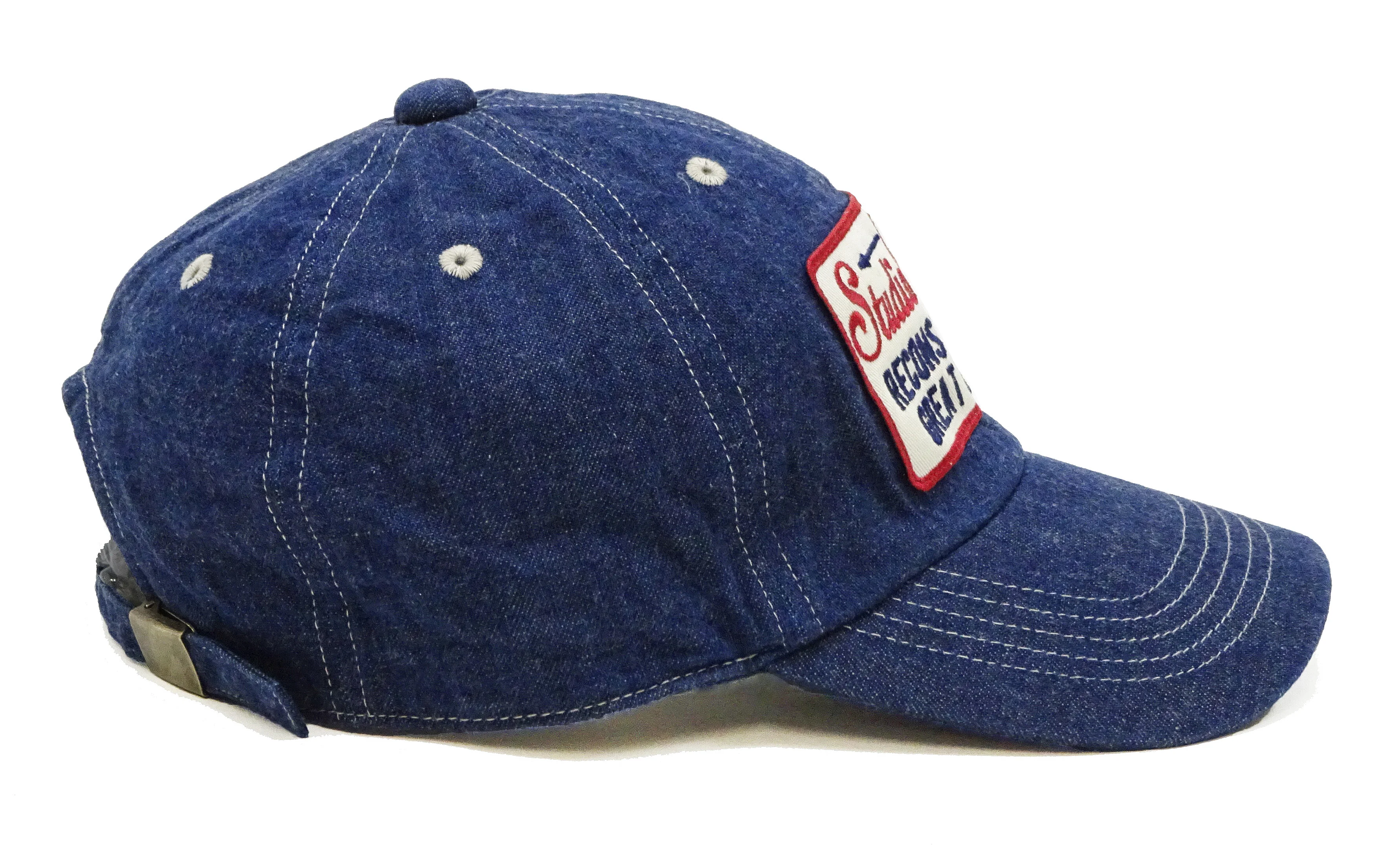 Studio D'artisan Denim Cap Men's Casual Denim Baseball Hat with a Patch, No-Mesh D7556 Blue Indigo - Image 4