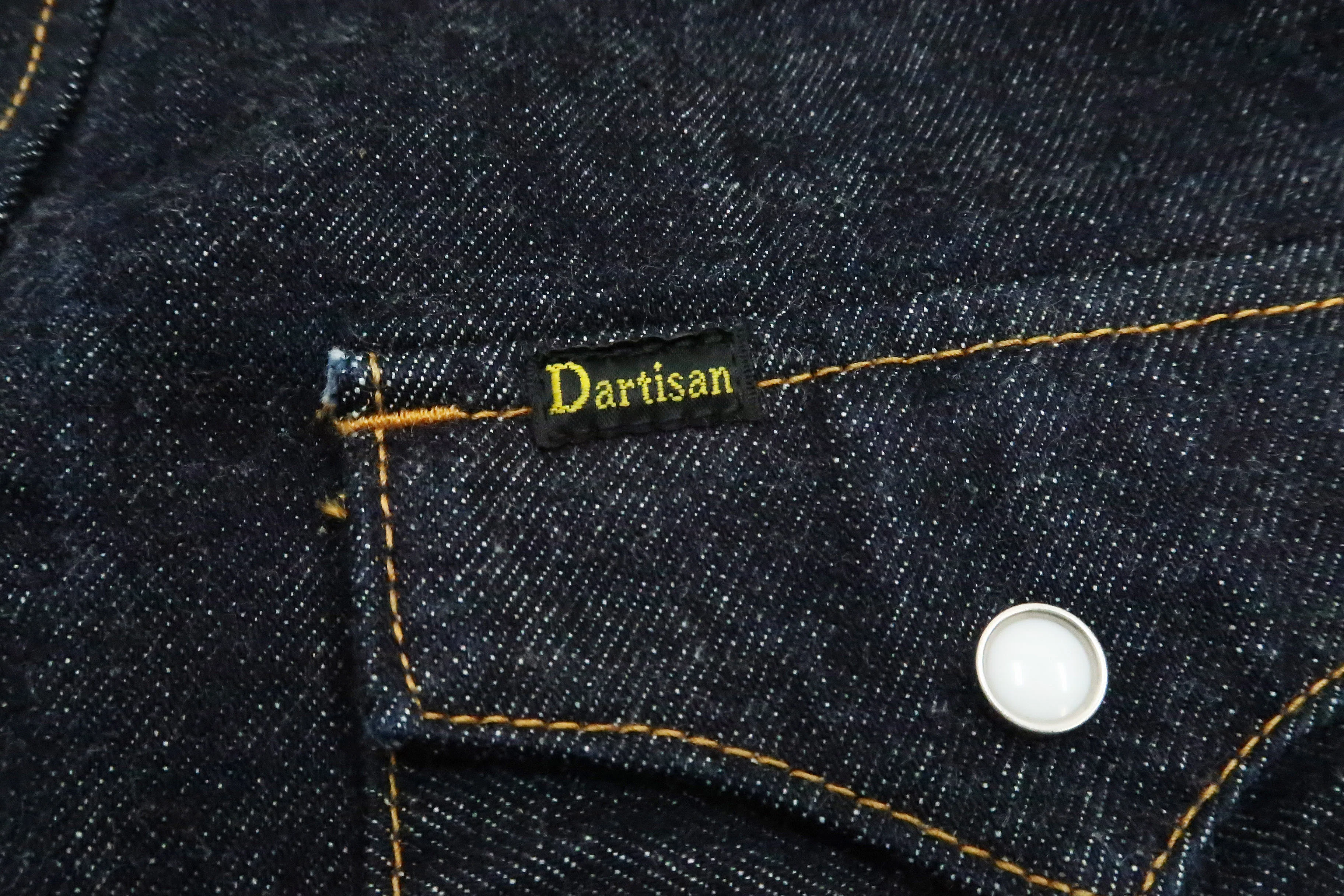 Studio D'artisan Denim Western Shirt Men's Long Sleeve 14 Oz. Heavy Japanese Solid Denim Shirt D5571 - Image 10