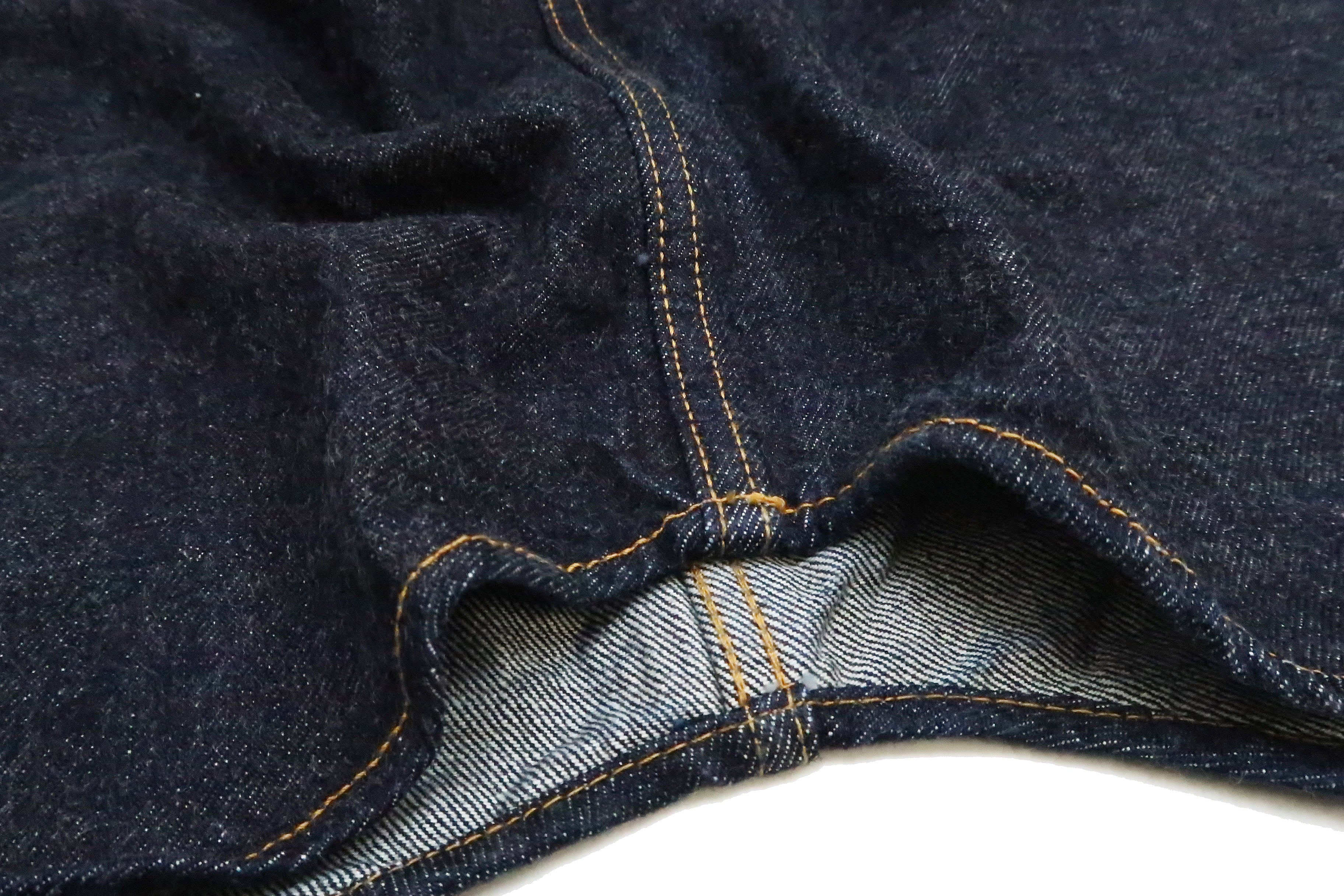 Studio D'artisan Denim Western Shirt Men's Long Sleeve 14 Oz. Heavy Japanese Solid Denim Shirt D5571 - Image 14