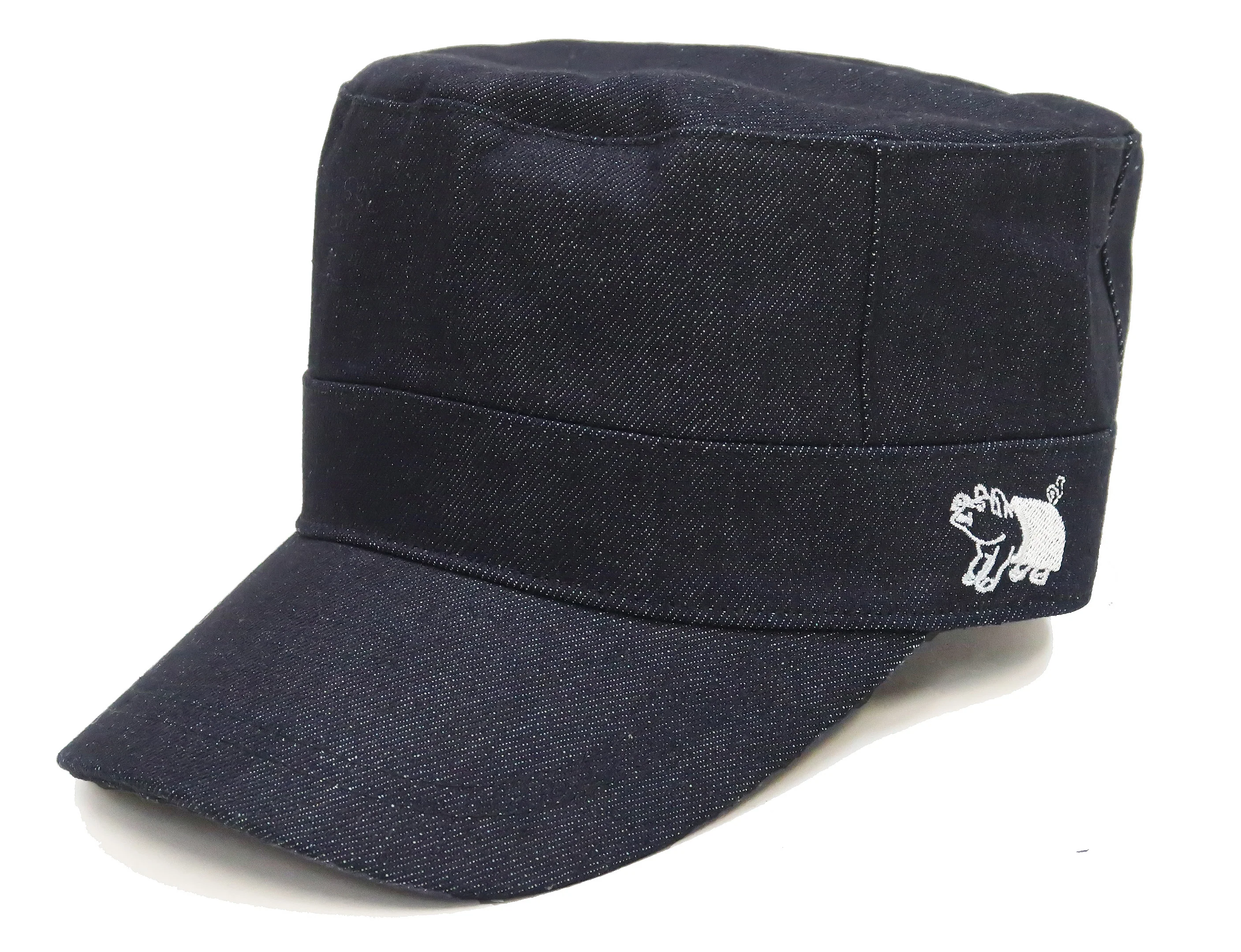 Studio D'artisan Denim Work Cap Men's Adjustable Flat Top Railroad Engineer Hat D7222 - Image 10