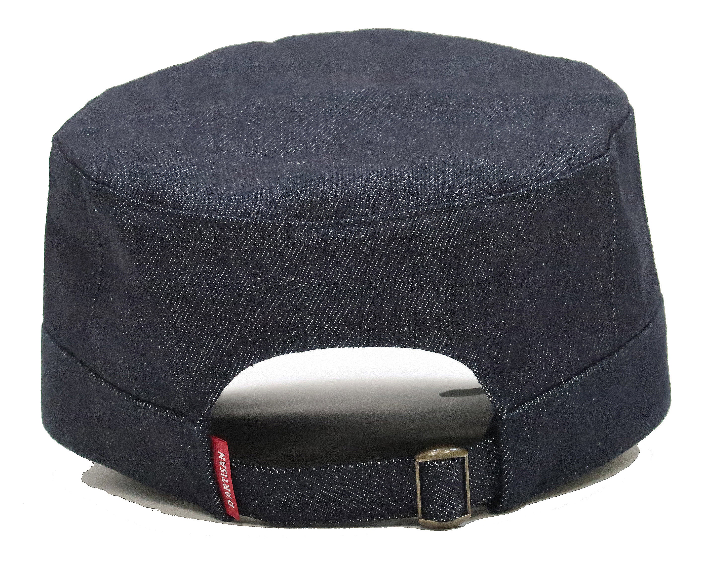 Studio D'artisan Denim Work Cap Men's Adjustable Flat Top Railroad Engineer Hat D7222 - Image 6