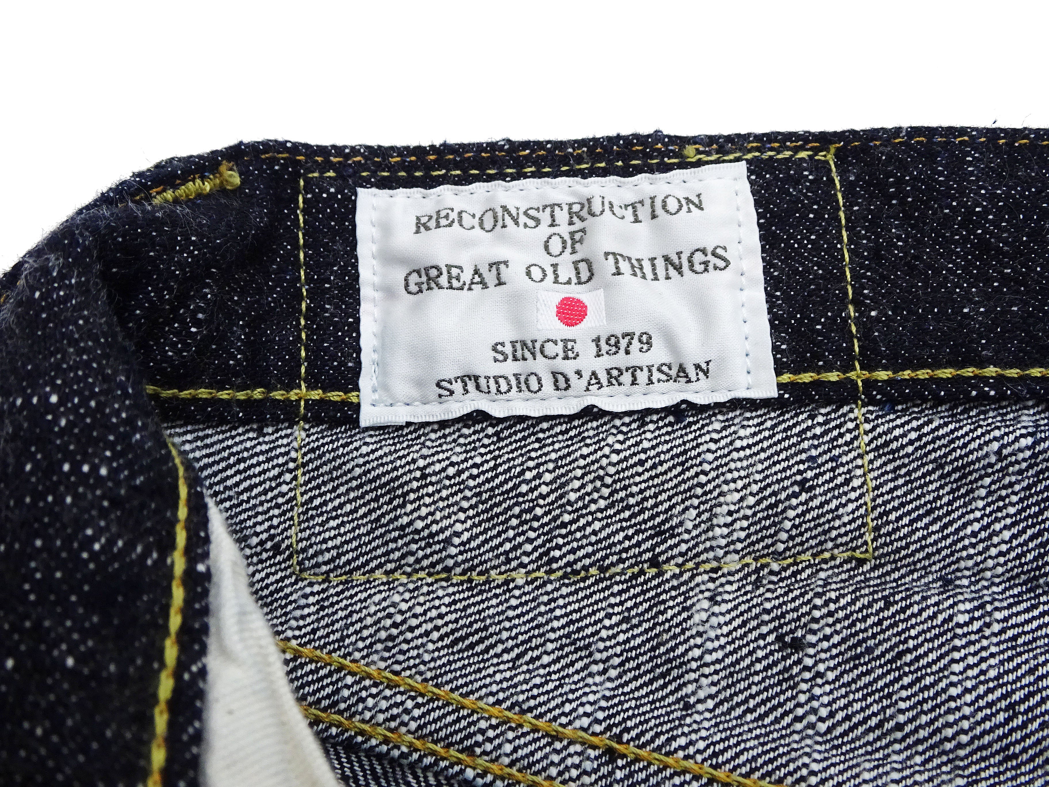 Studio D'Artisan GL3 Tapered jeans SD-1008 - Men's Relaxed Tapered fit, GL-3 15oz Japanese Selvedge Denim, One-Wash Indigo - Image 10