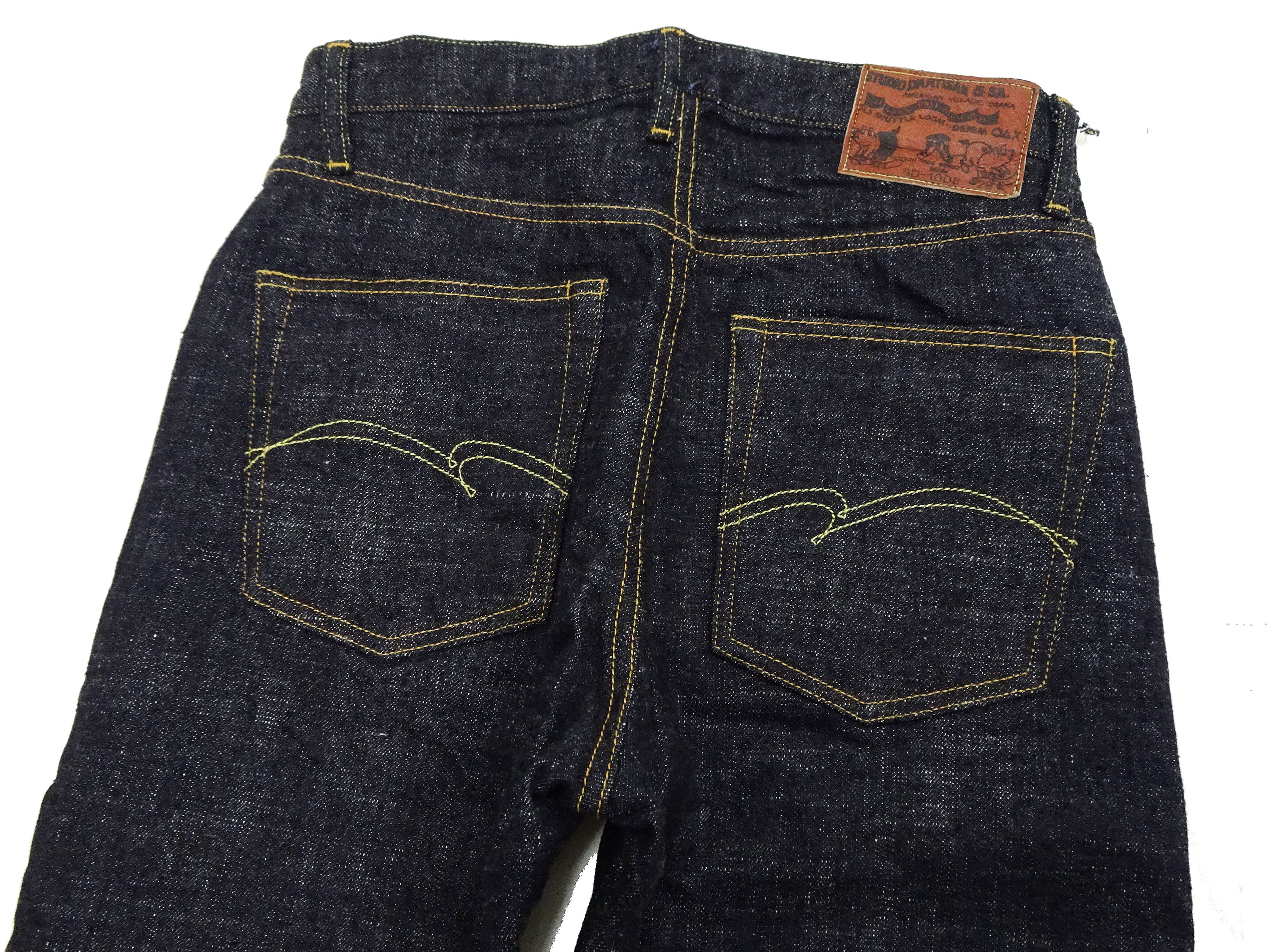 Studio D'Artisan GL3 Tapered jeans SD-1008 - Men's Relaxed Tapered fit, GL-3 15oz Japanese Selvedge Denim, One-Wash Indigo - Image 11