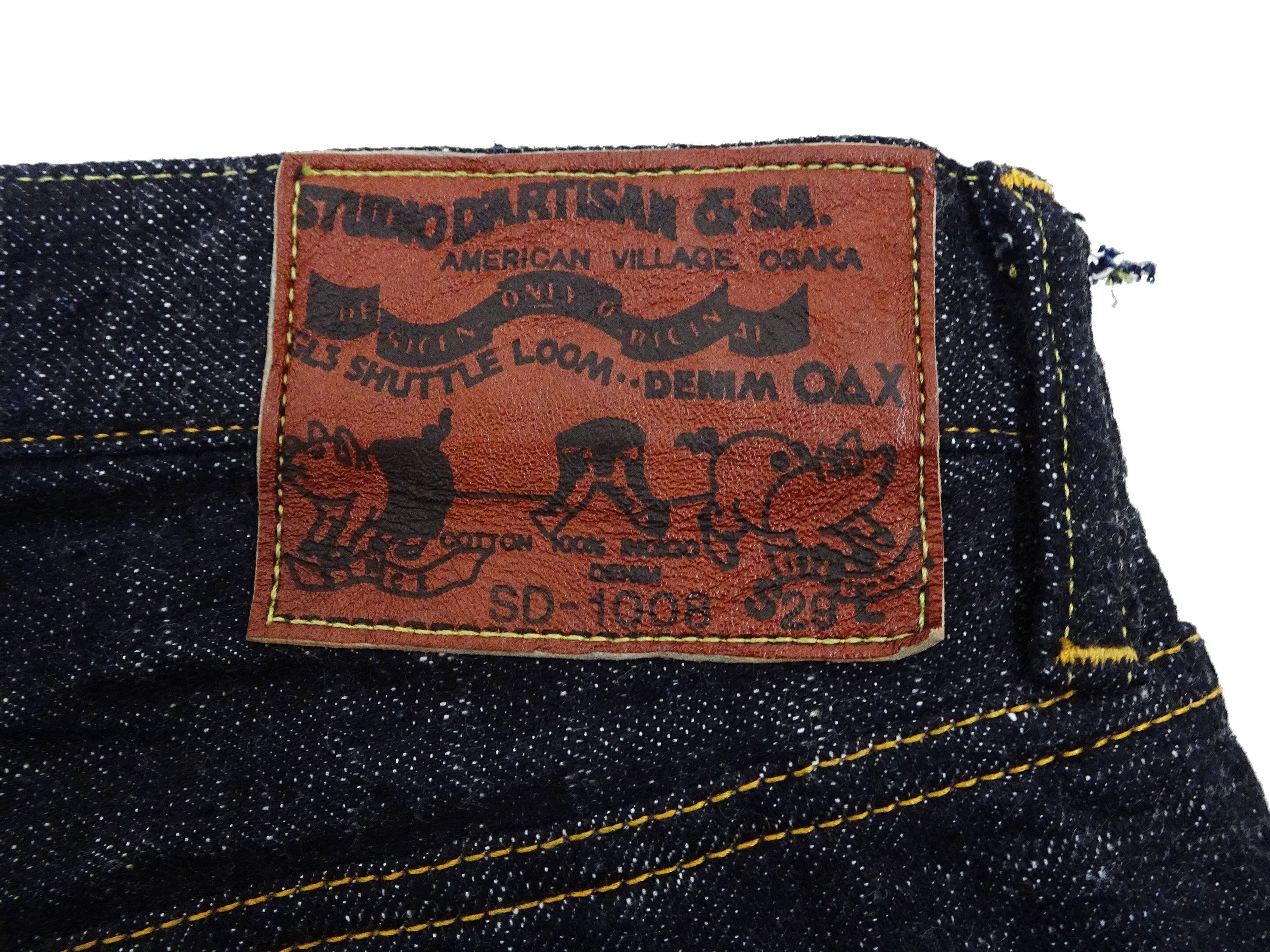 Studio D'Artisan GL3 Tapered jeans SD-1008 - Men's Relaxed Tapered fit, GL-3 15oz Japanese Selvedge Denim, One-Wash Indigo - Image 13