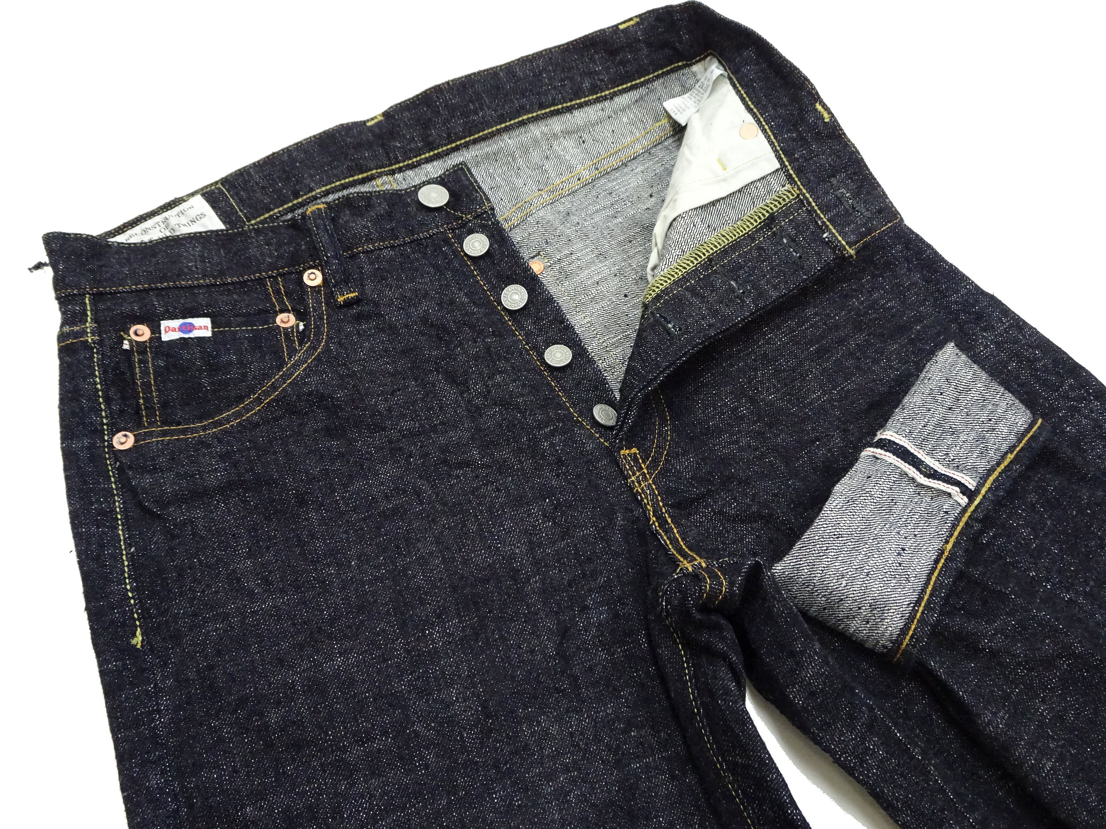 Studio D'Artisan GL3 Tapered jeans SD-1008 - Men's Relaxed Tapered fit, GL-3 15oz Japanese Selvedge Denim, One-Wash Indigo - Image 7