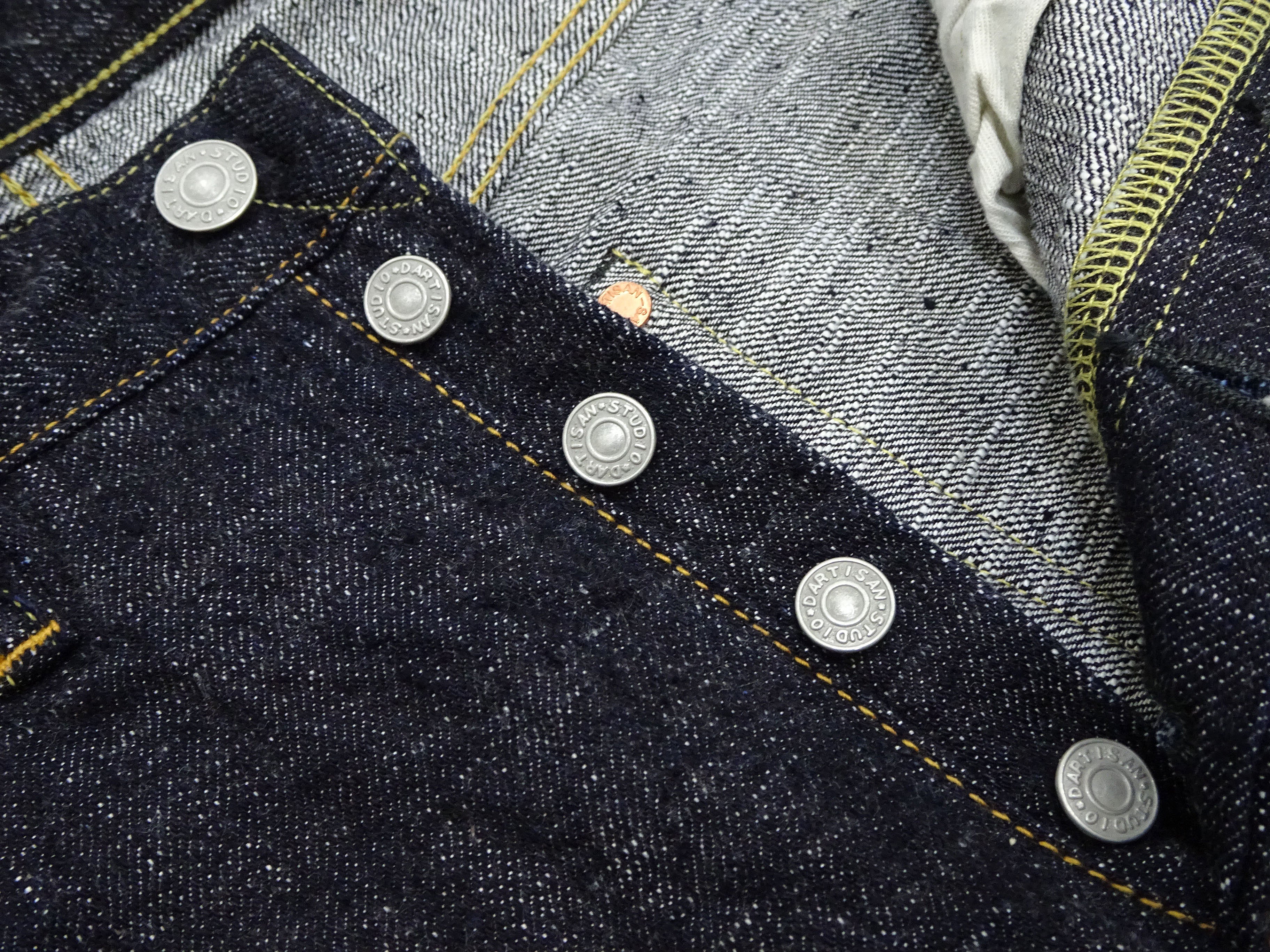 Studio D'Artisan GL3 Tapered jeans SD-1008 - Men's Relaxed Tapered fit, GL-3 15oz Japanese Selvedge Denim, One-Wash Indigo - Image 8