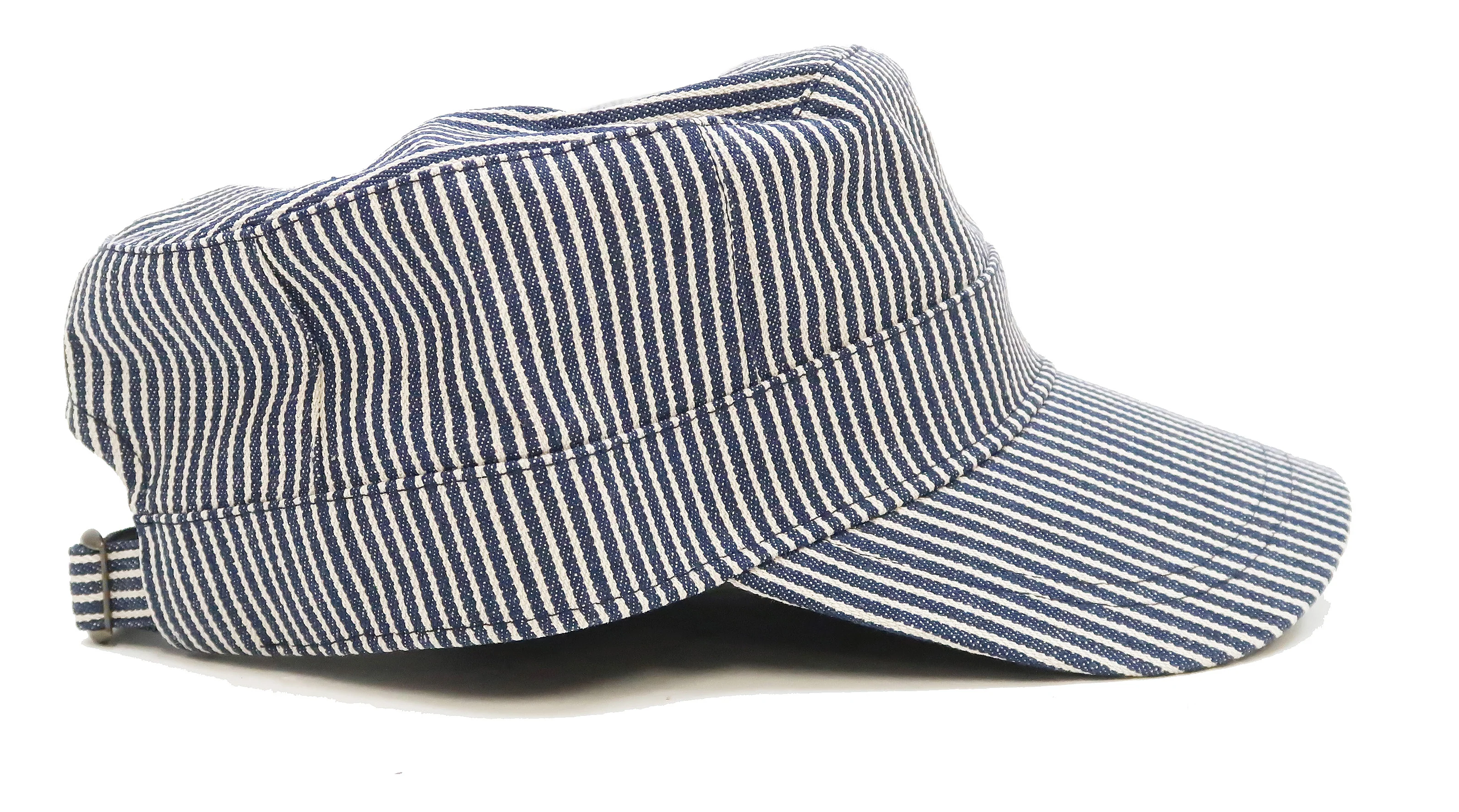 Studio D'artisan Hickory Work Cap Men's Adjustable Flat Top Railroad Engineer Hat 7222H - Image 4