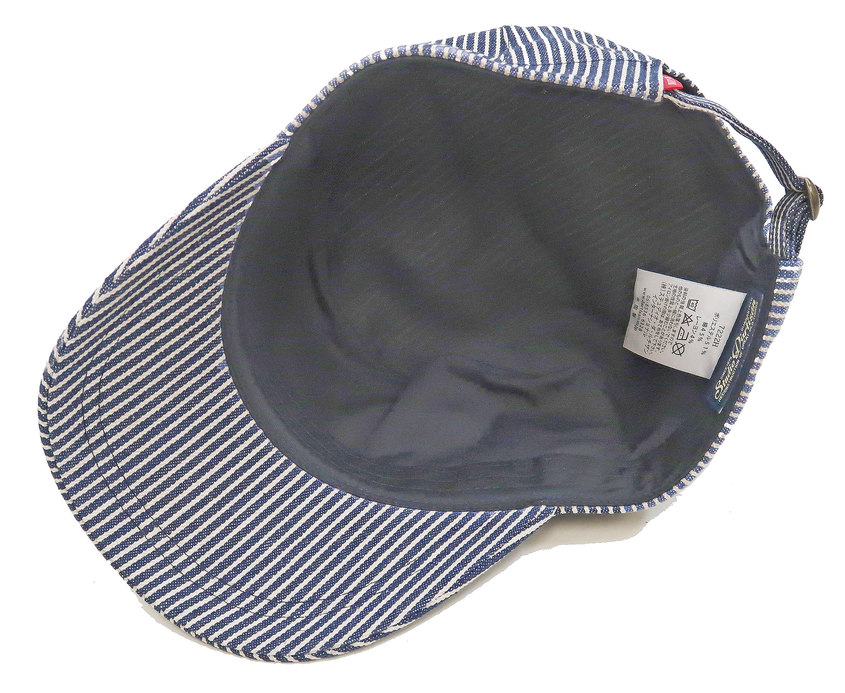 Studio D'artisan Hickory Work Cap Men's Adjustable Flat Top Railroad Engineer Hat 7222H - Image 8