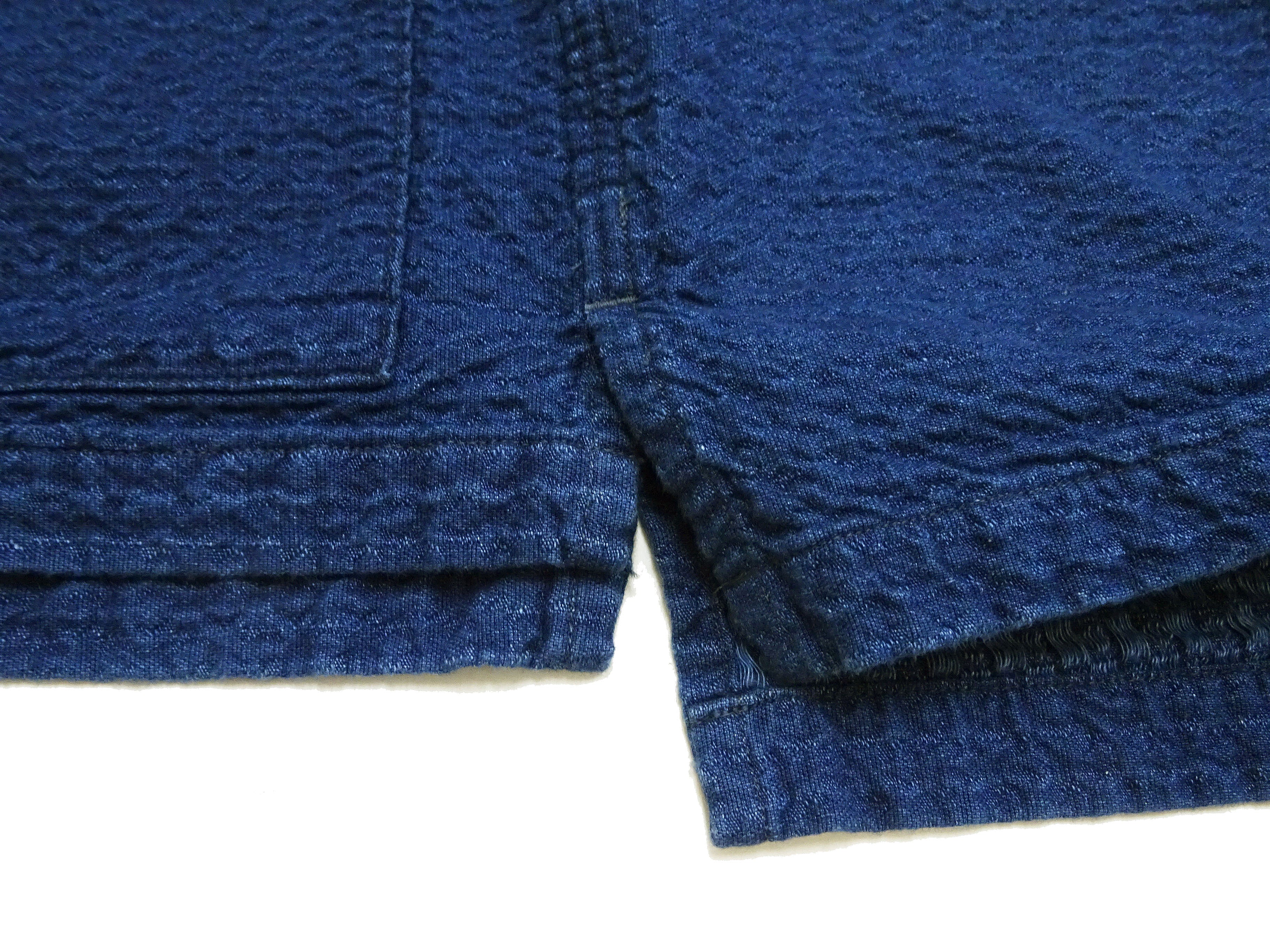 Studio D'Artisan Indigo Dobby Camp Collar Shirt - Men's Short Sleeve Casual Shirt with Relaxed Resort-Style Design - 5724U Faded-Indigo - Image 12