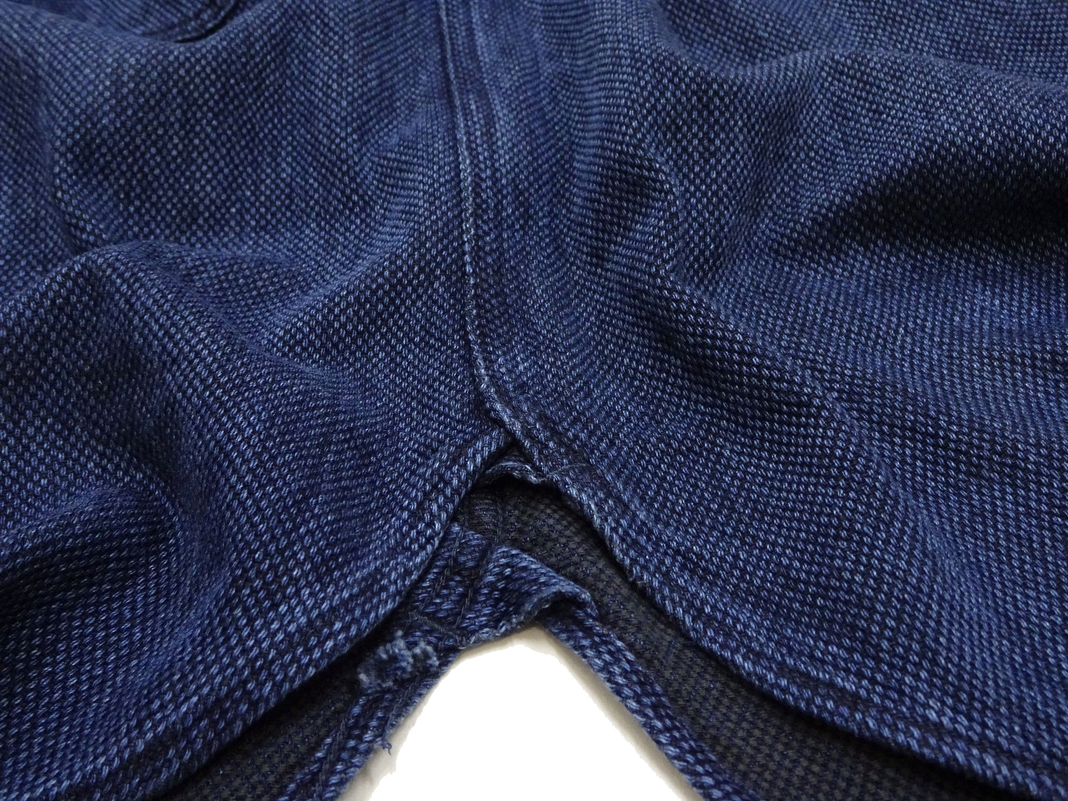 Studio D'artisan Indigo Sashiko Shirt SDA Men's Casual Long Sleeve Sashiko Dobby Button Up Work Shirt 5713U Pre-faded Indigo - Image 13