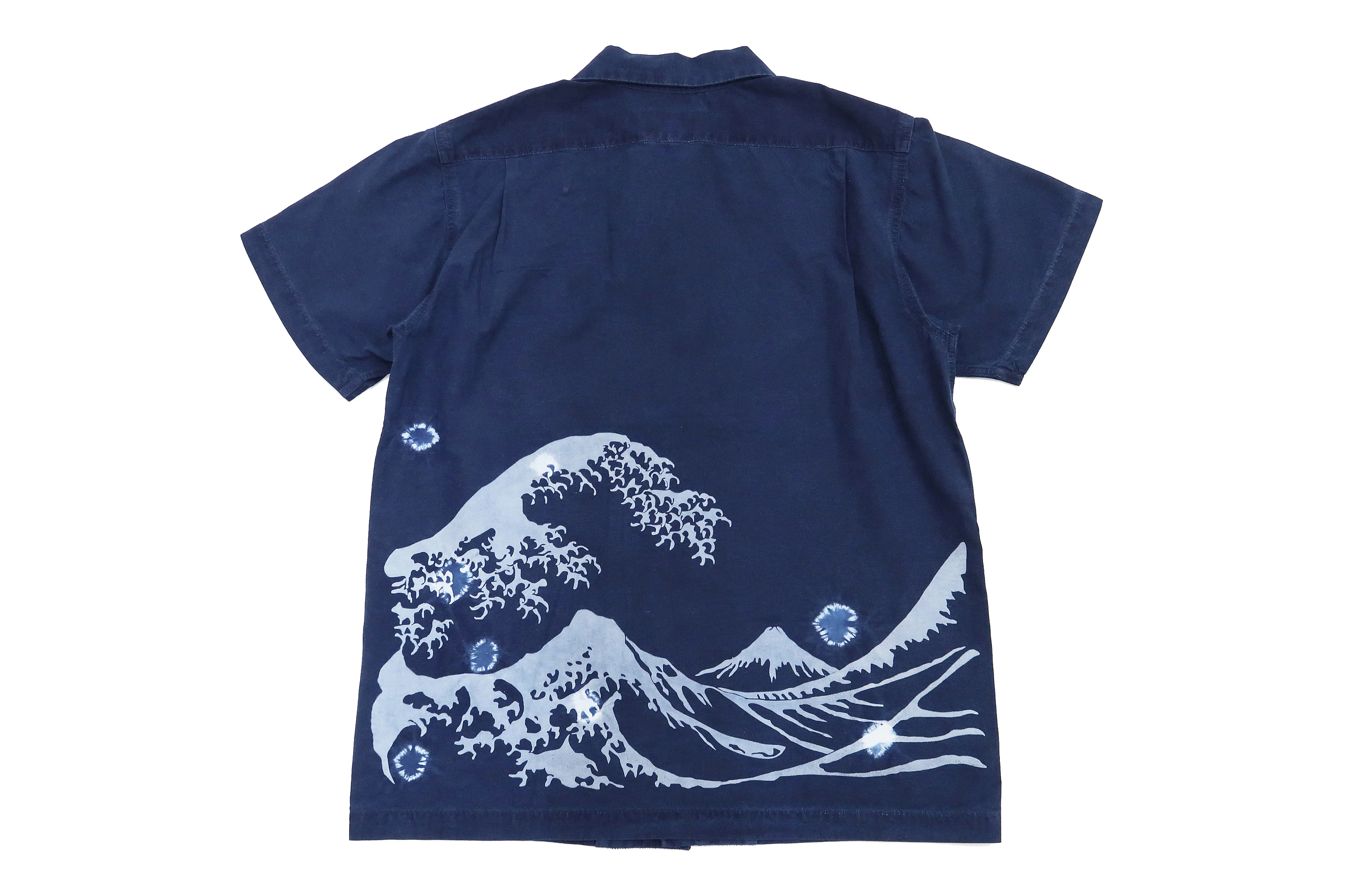Studio D'artisan Indigo Short Sleeve Button-Up Shirt Men's Japanese Art Casual Shirt 5668 - Image 11
