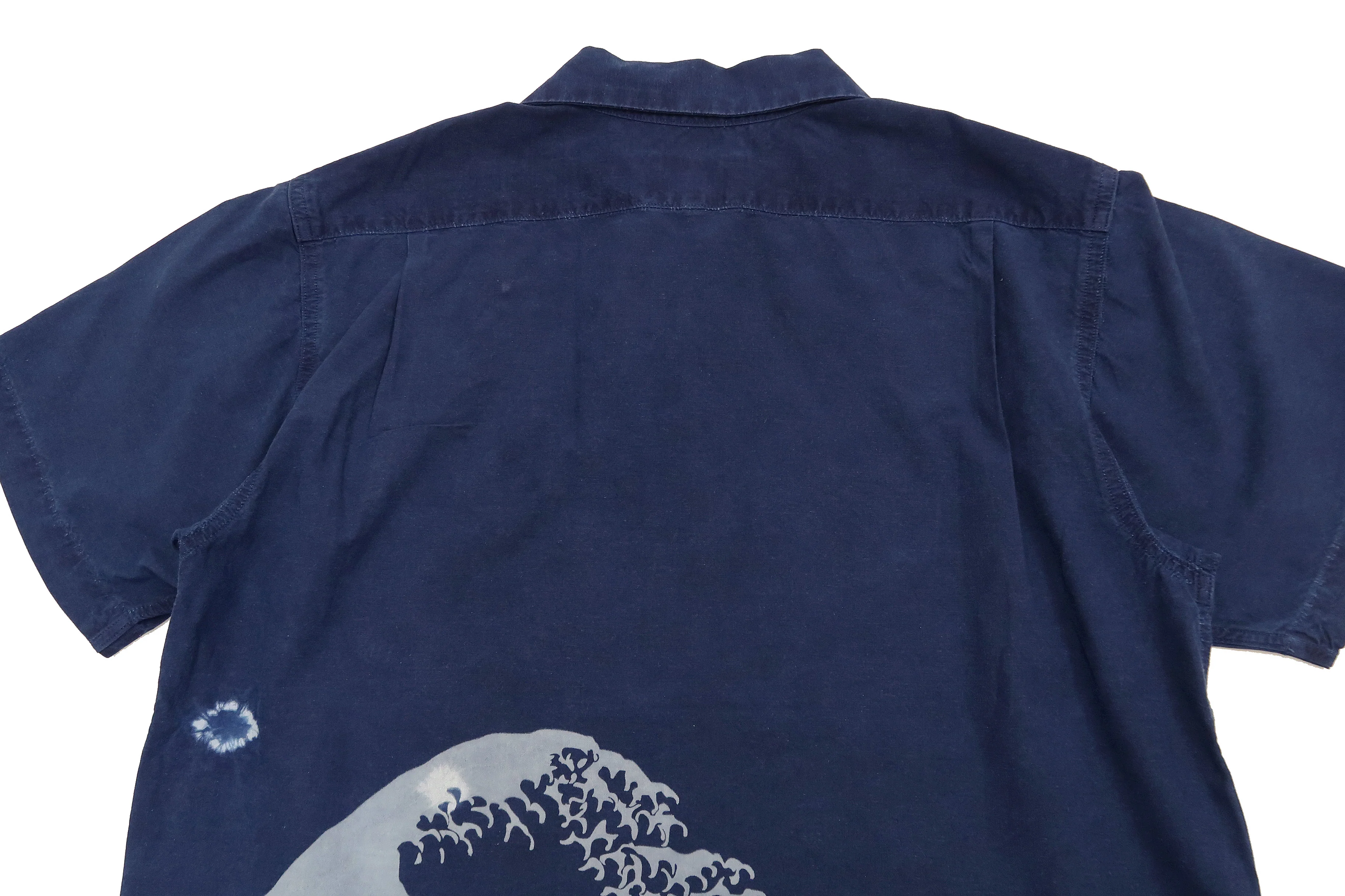 Studio D'artisan Indigo Short Sleeve Button-Up Shirt Men's Japanese Art Casual Shirt 5668 - Image 12