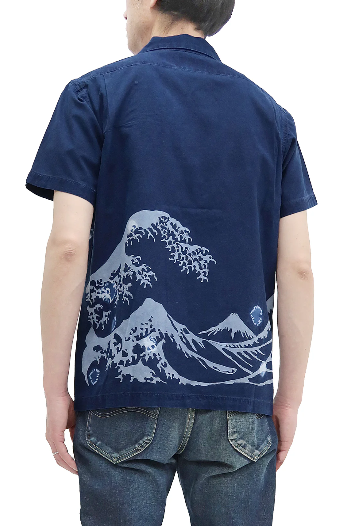 Studio D'artisan Indigo Short Sleeve Button-Up Shirt Men's Japanese Art Casual Shirt 5668 - Image 4